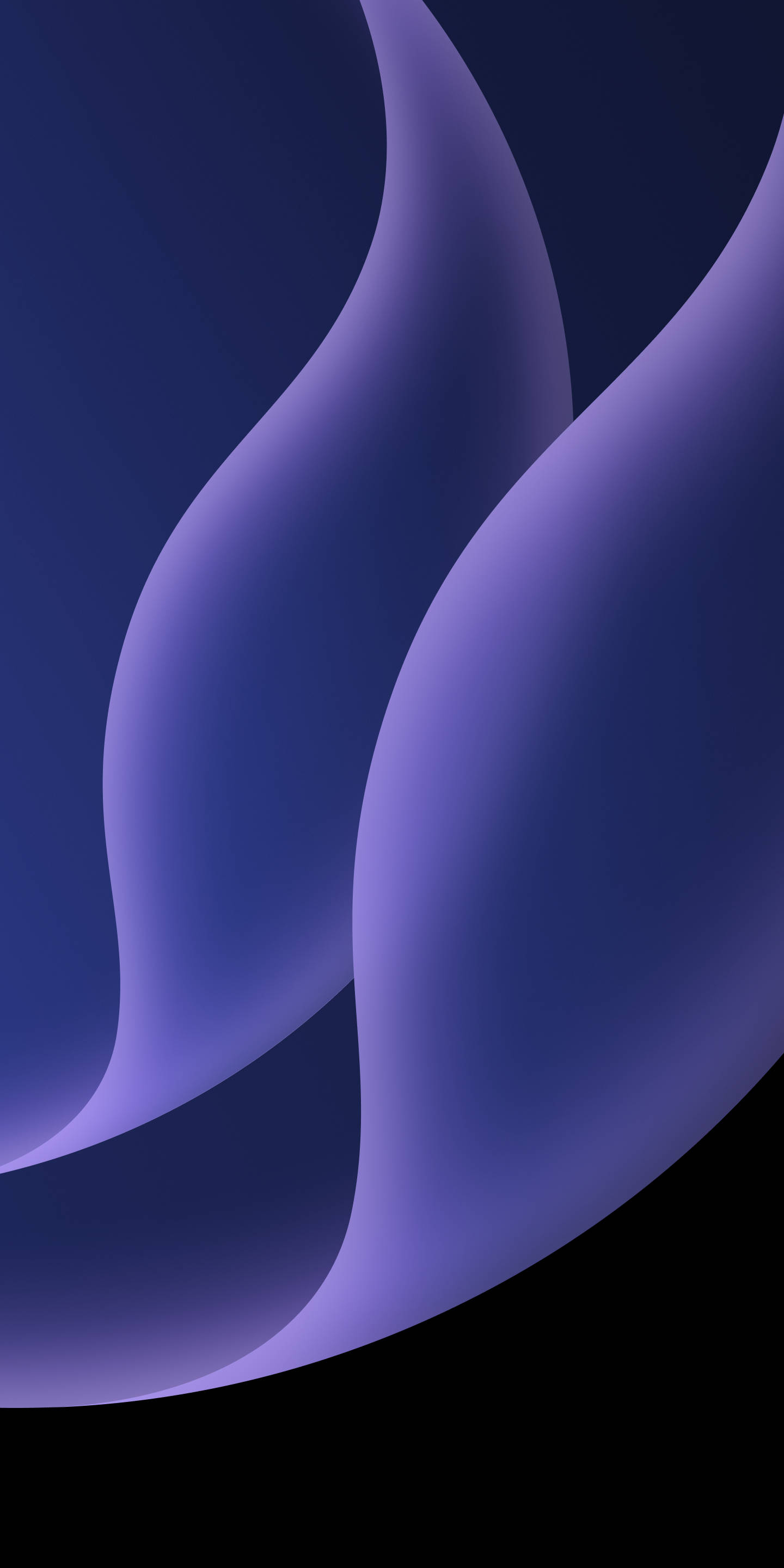 abstract iphone, blue fire, purple waves, 2K Phone Wallpaper