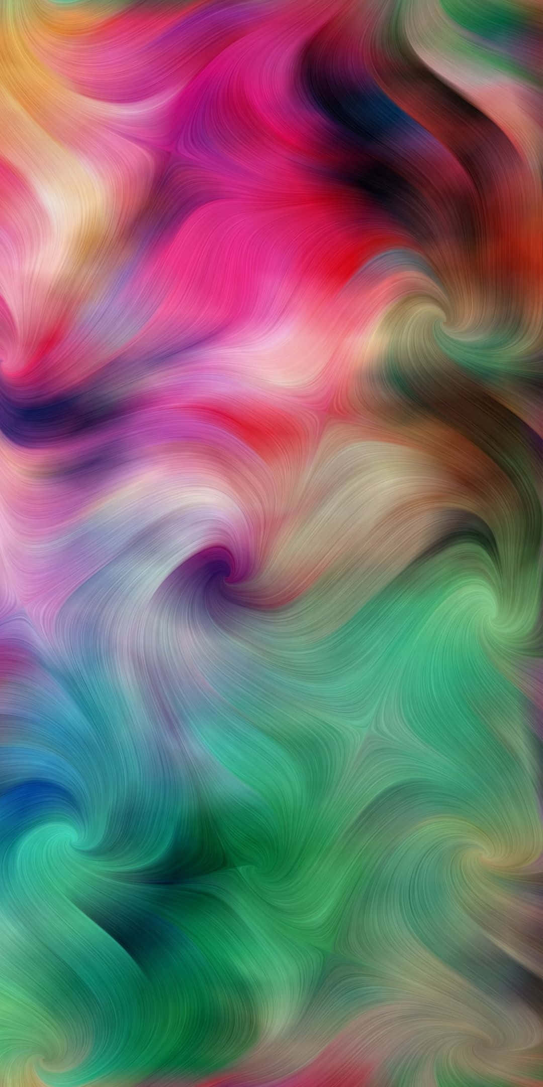 HD Abstract Rainbow Phone, vibrant swirling colors, fluid motion, Full HD Phone Wallpaper