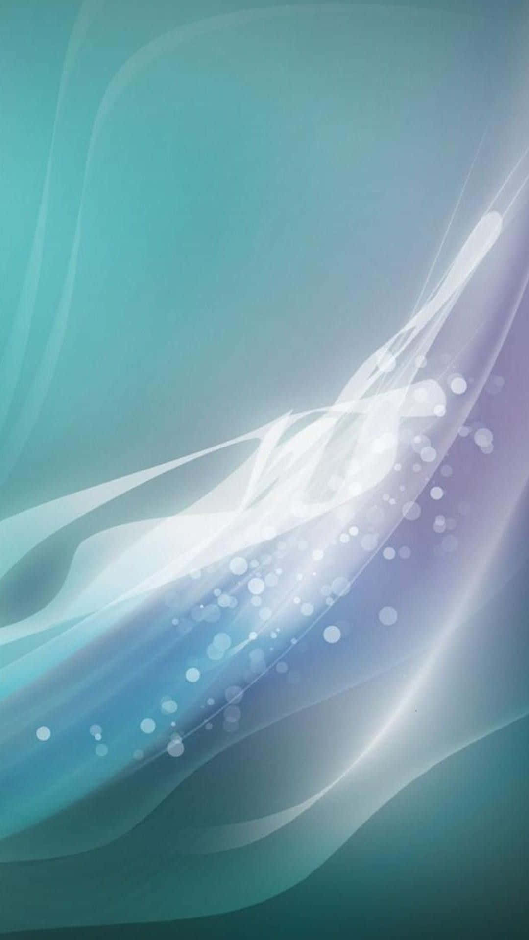 HD Light Wave Abstract Phone, teal, white, Full HD Phone Wallpaper