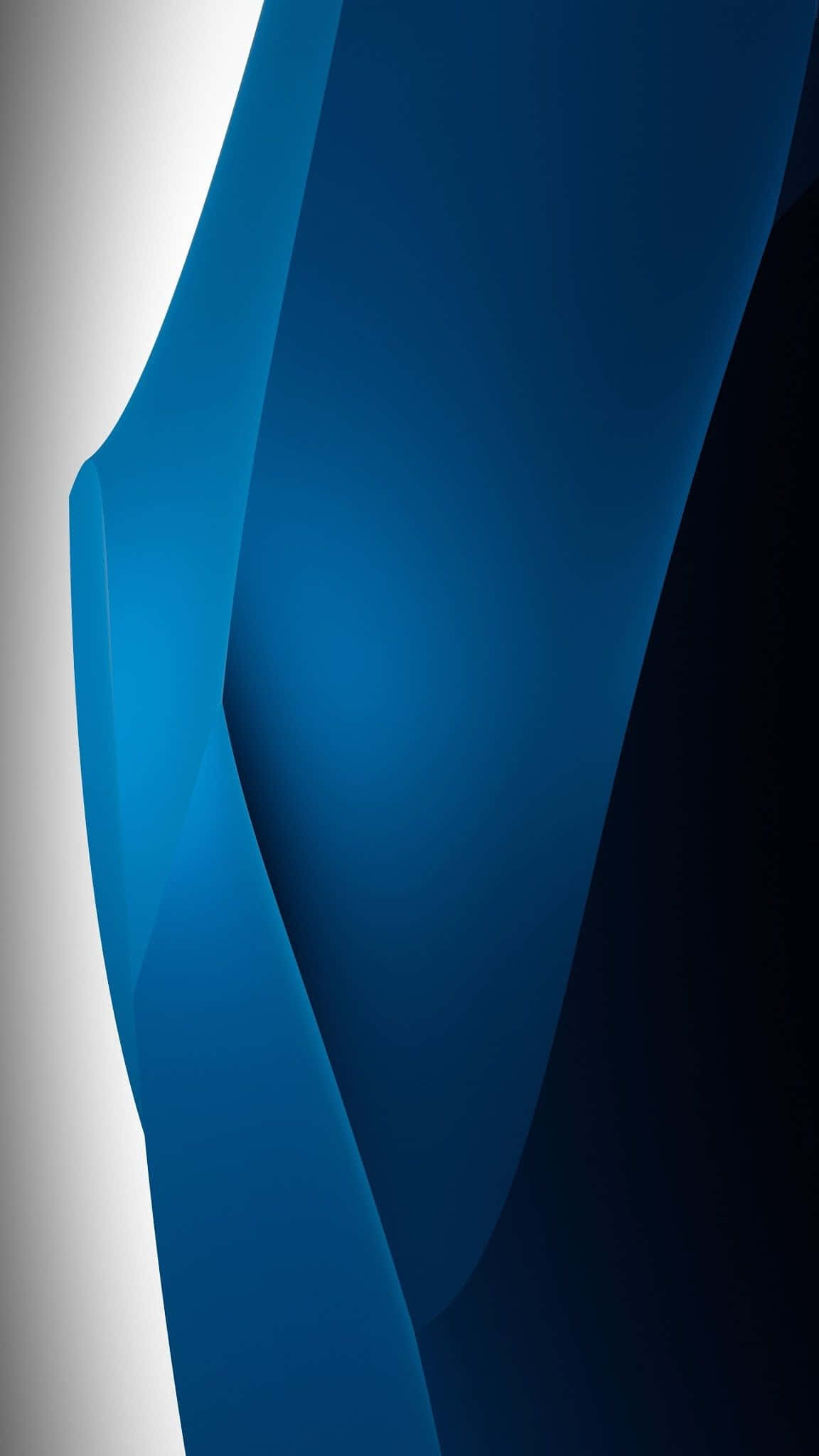 HD Gradient Blue Abstract Phone, blue and white gradients, smooth curves, Full HD Phone Wallpaper