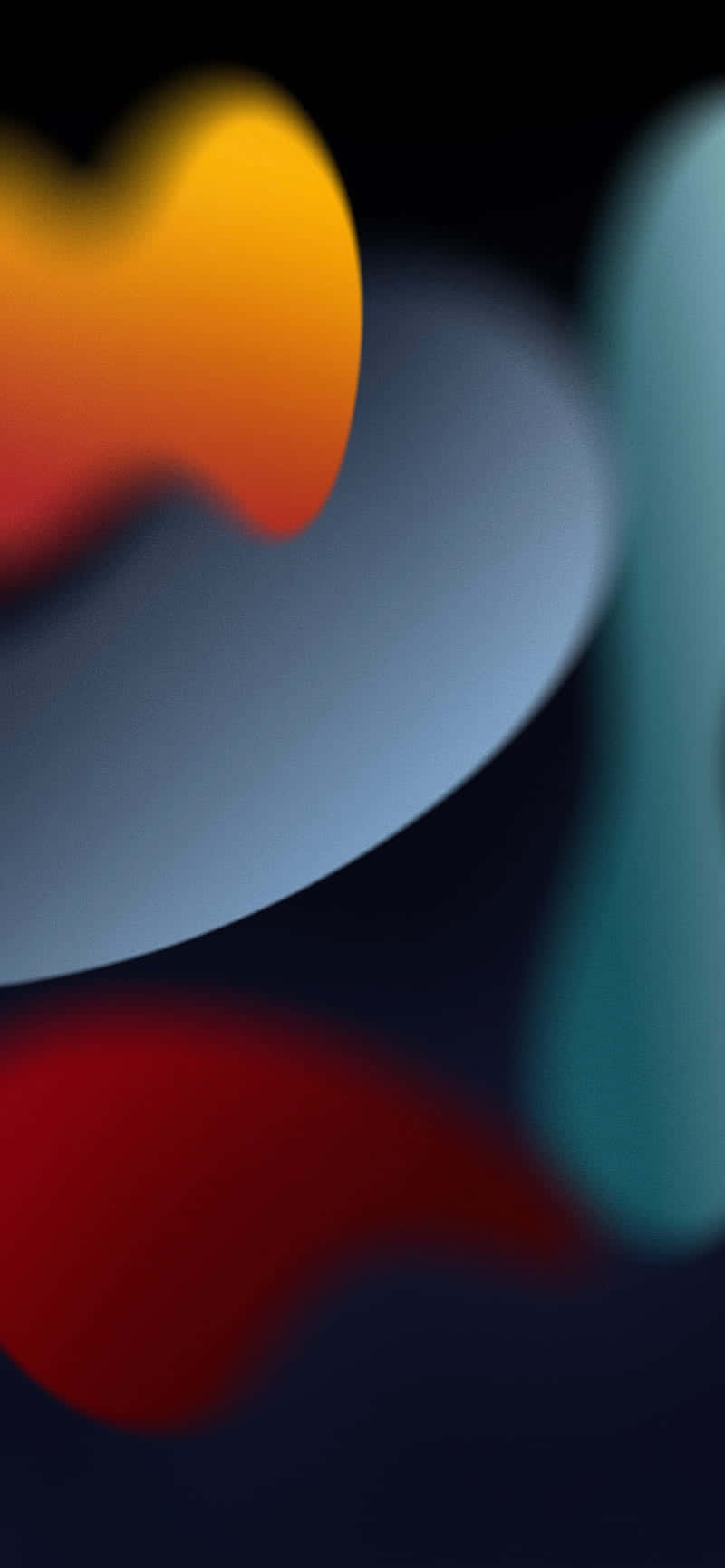 iOS 3, vibrant abstract shapes, warm and cool tones, HD Phone Wallpaper