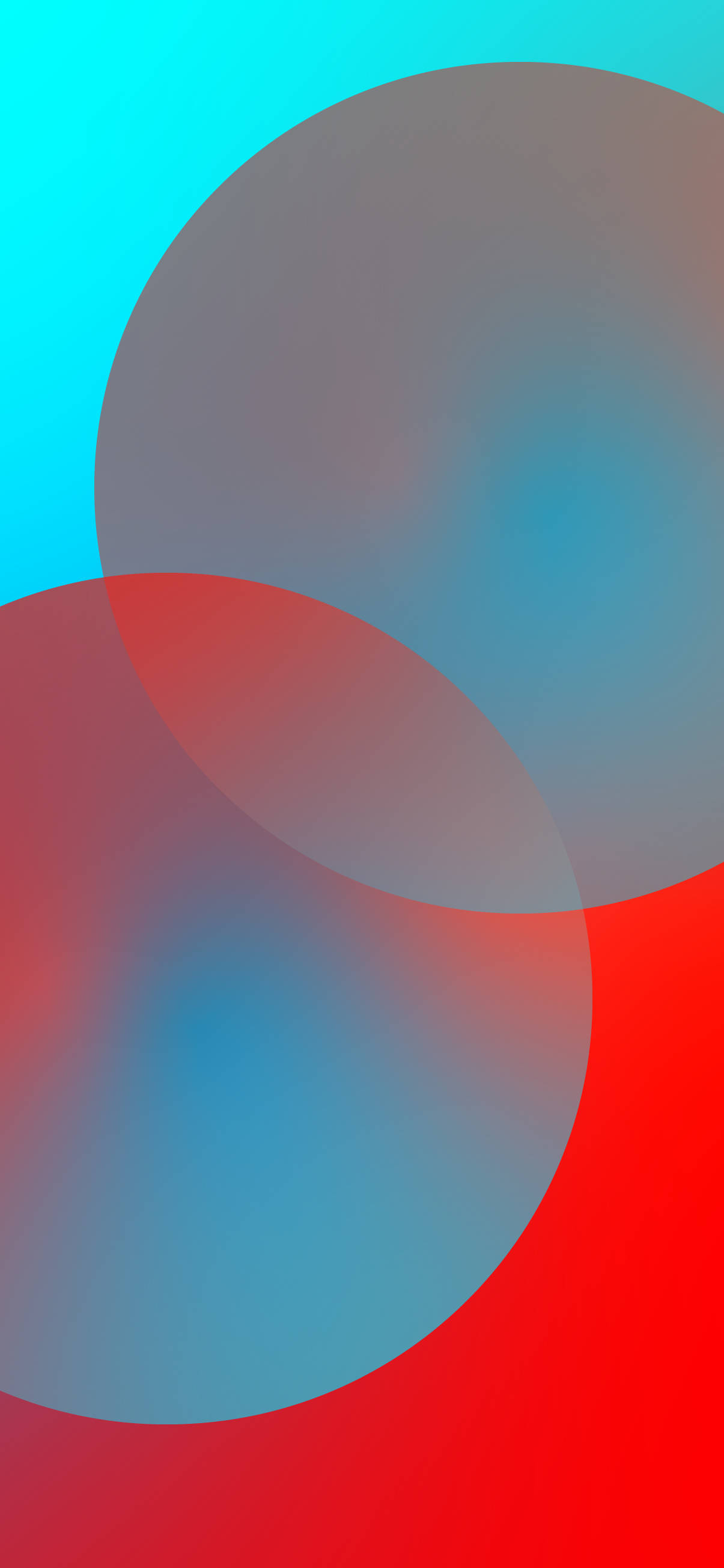two circles, translucent circles, red and blue gradients, 2K Phone Wallpaper