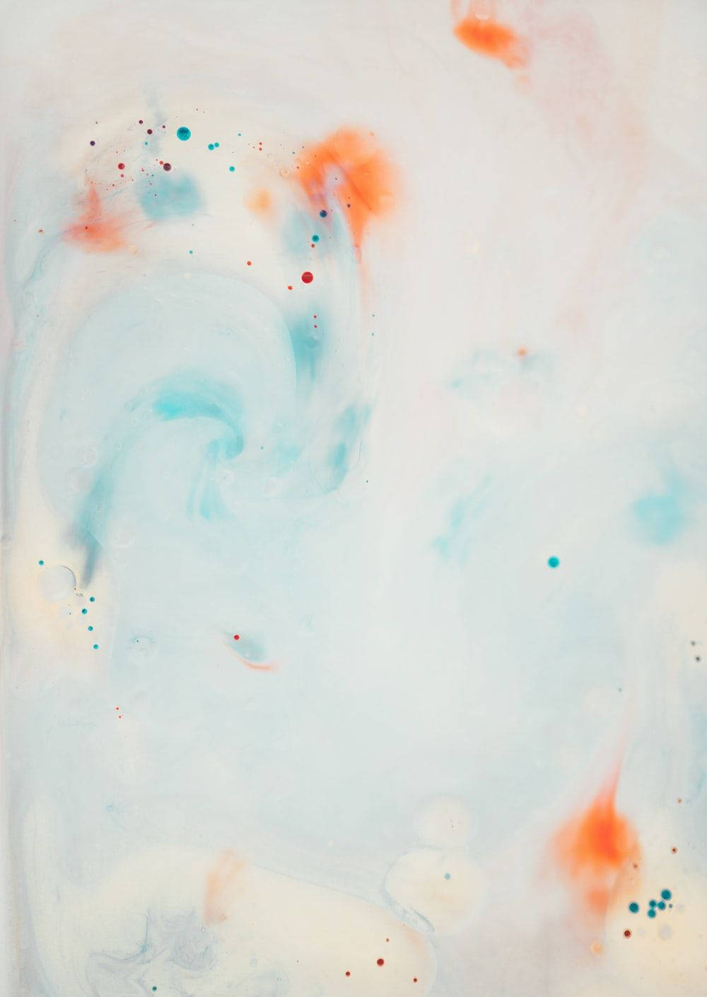 light blue, orange, red, HD Phone Wallpaper