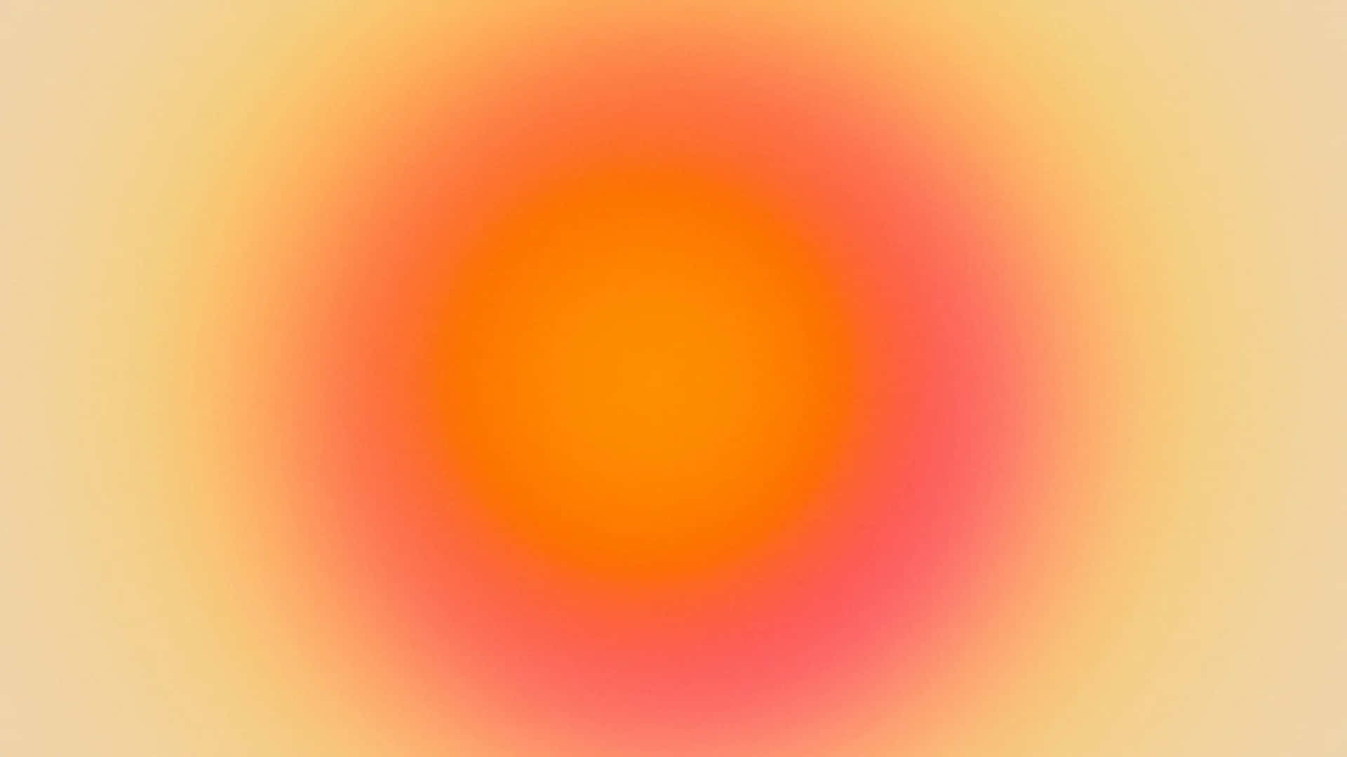 Abstract Aura Background, warm orange, soft yellow, Full HD Desktop Wallpaper