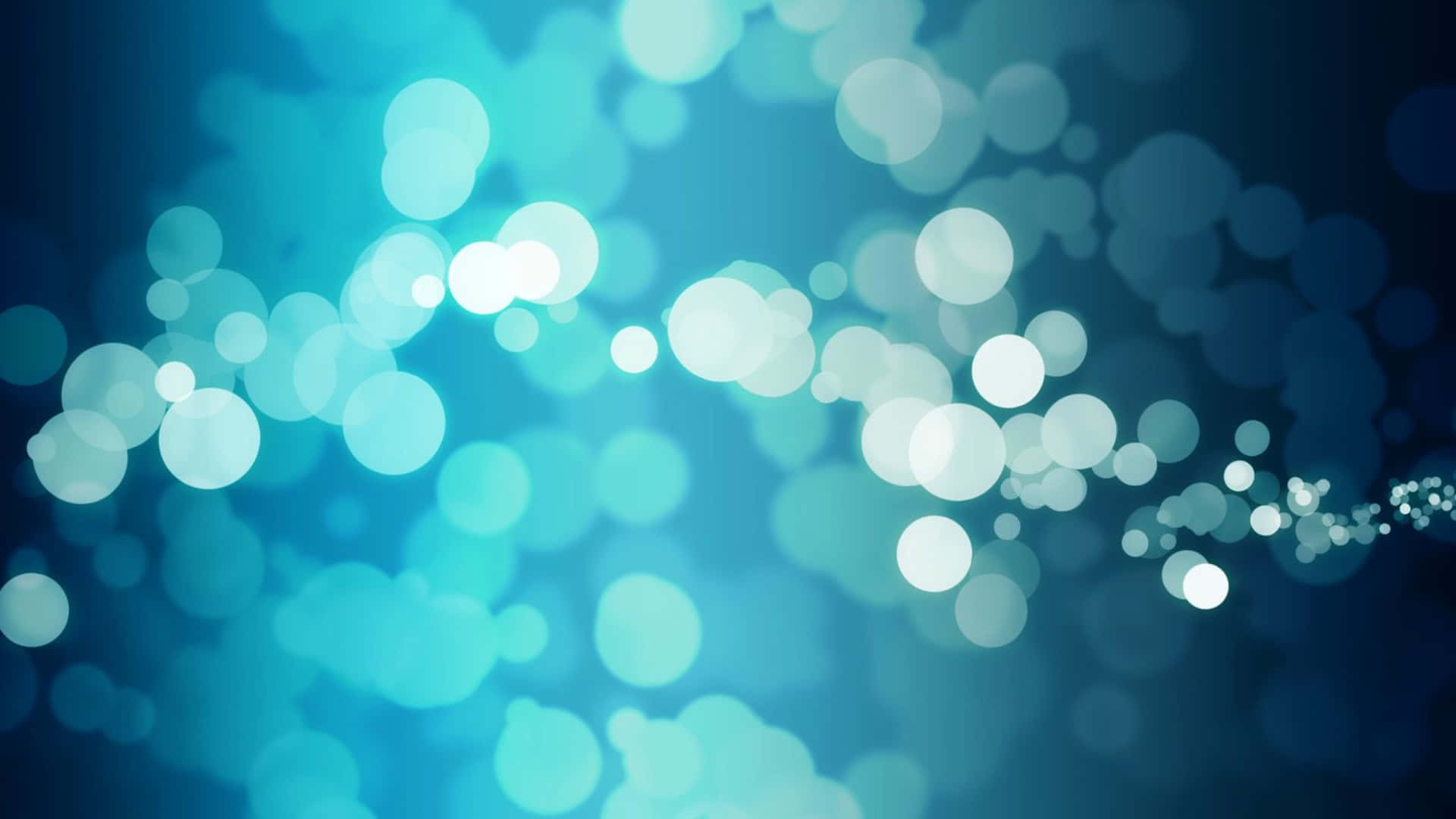 abstract blue light bokeh, soft glowing bokeh circles, varying shades of blue and white, Full HD Desktop Wallpaper