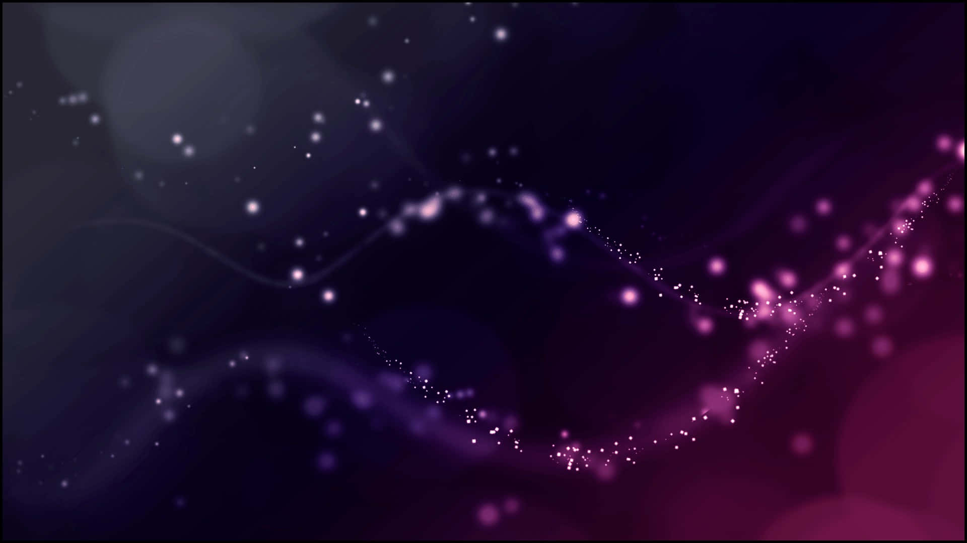 abstract light wave patterns, glowing pink and purple particles, dark gradient background, Full HD Desktop Wallpaper