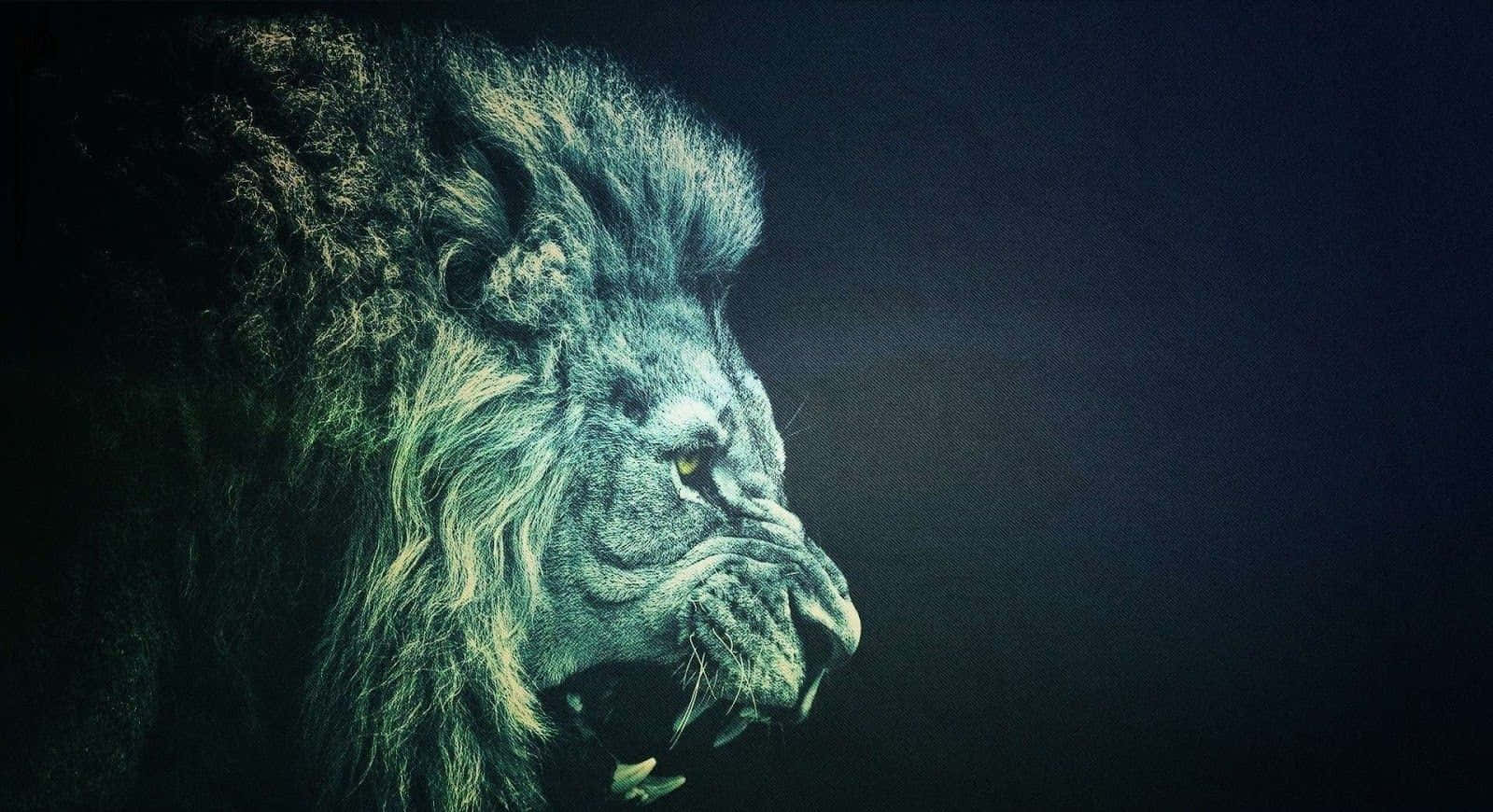 Ideal Animal, lion, profile, HD Desktop Wallpaper