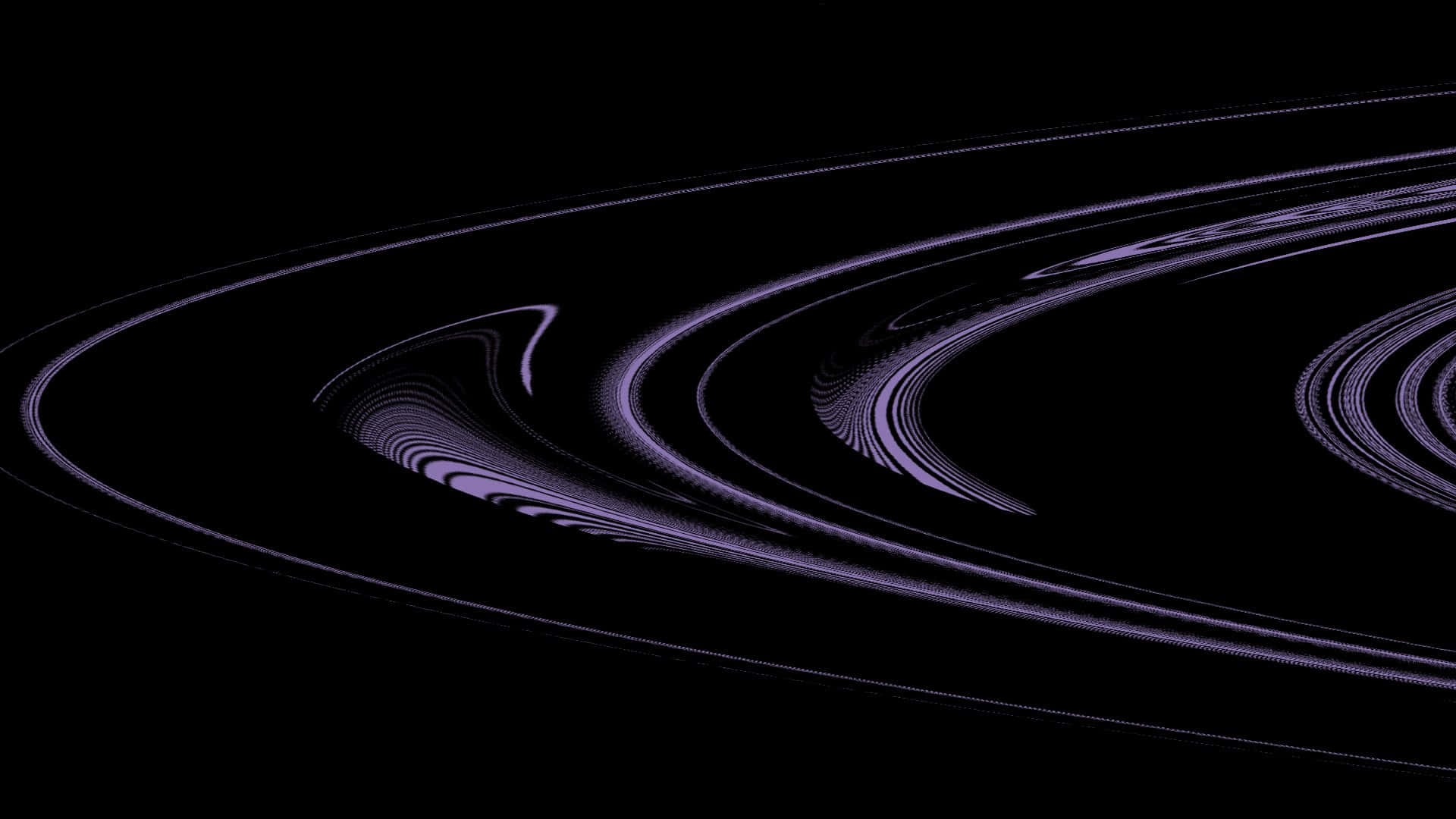 glowing purple concentric lines, deep black void, hypnotic digital pattern, Full HD Desktop Wallpaper