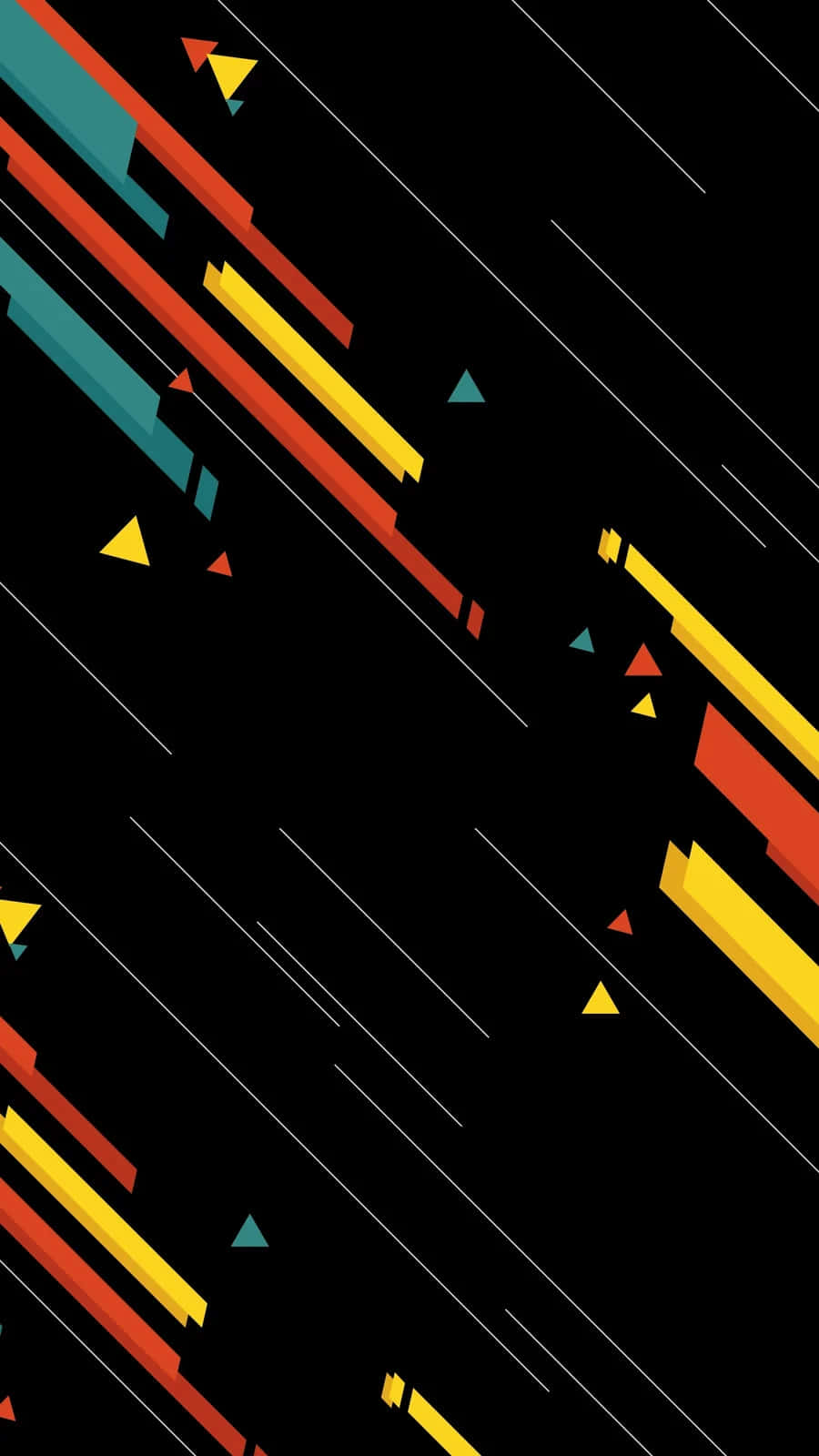 red, yellow, teal, HD Phone Wallpaper