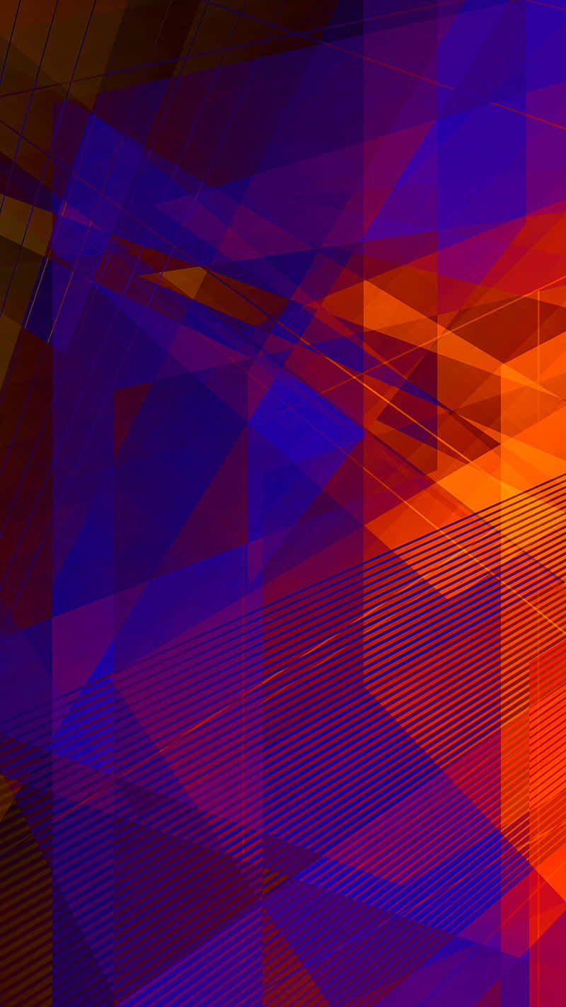vibrant geometric abstraction, bold geometric triangles, deep purple, HD Phone Wallpaper