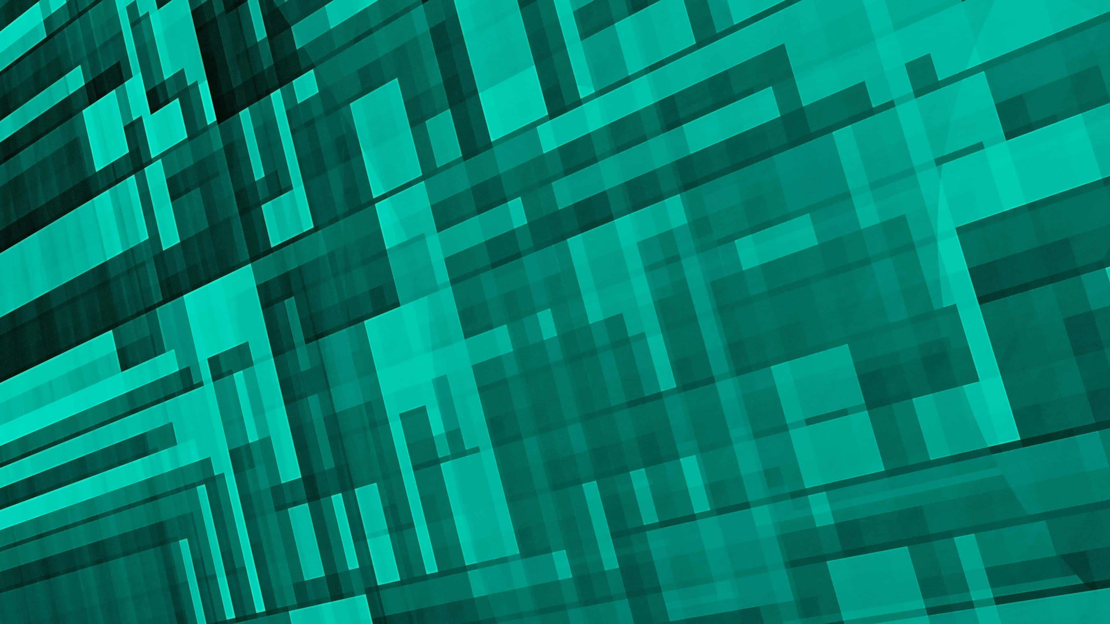 abstract neon geometric pattern, teal, dark green, 4K Desktop Wallpaper