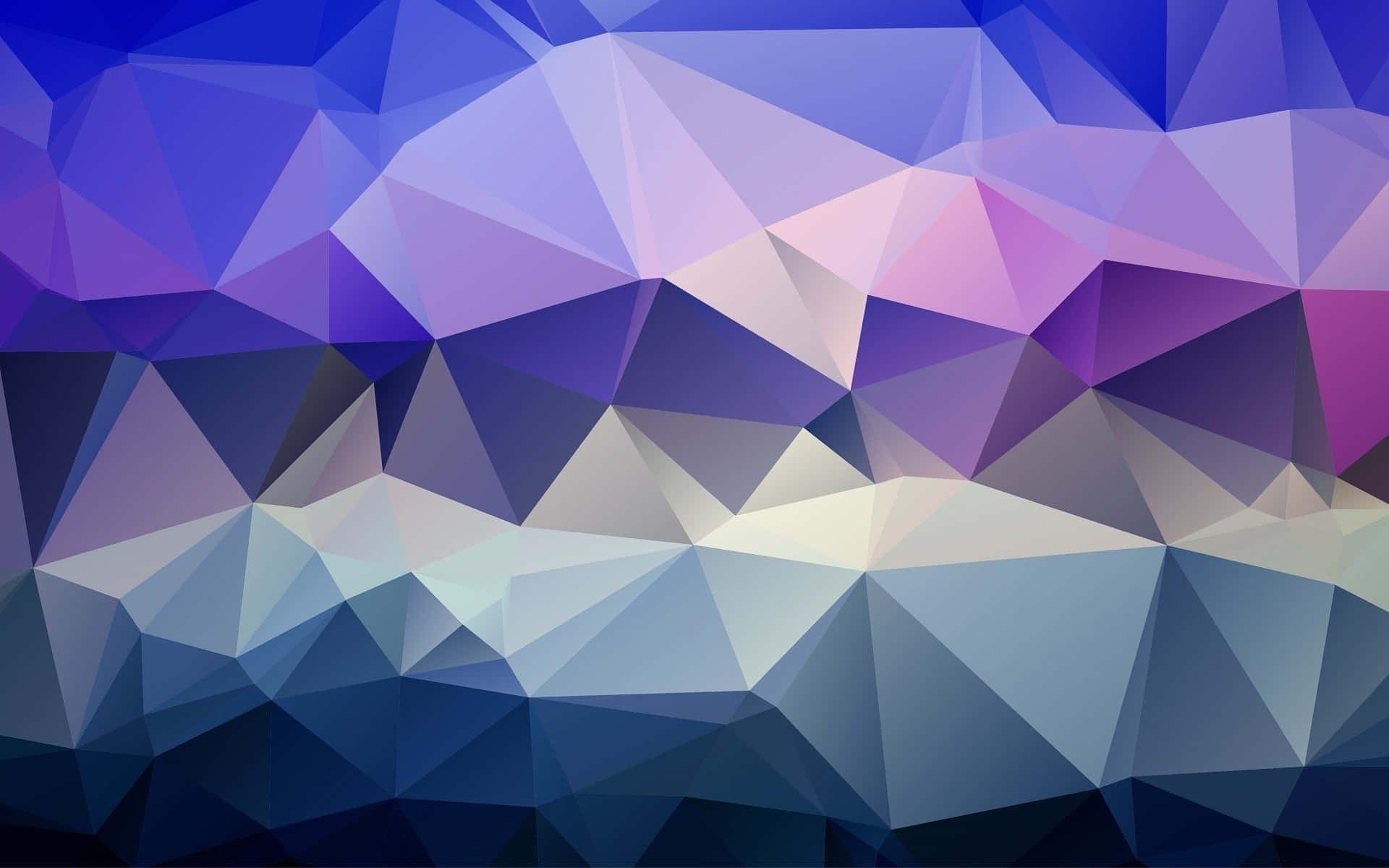 blue gradient polygon background, low poly triangles, gradient blues purples and pinks, Full HD Desktop Wallpaper
