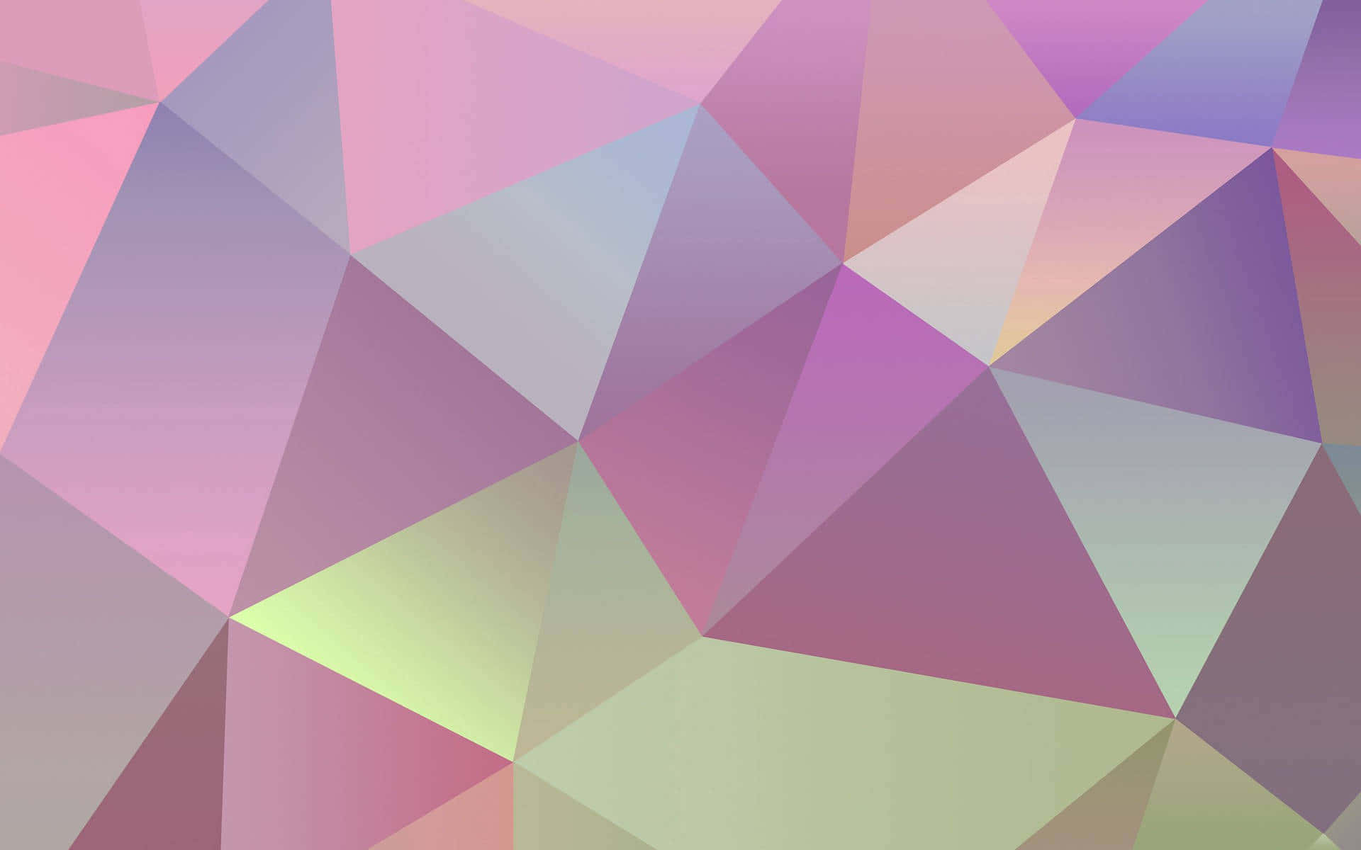 pastel geometric polygon, triangular facets, pink, Full HD Desktop Wallpaper