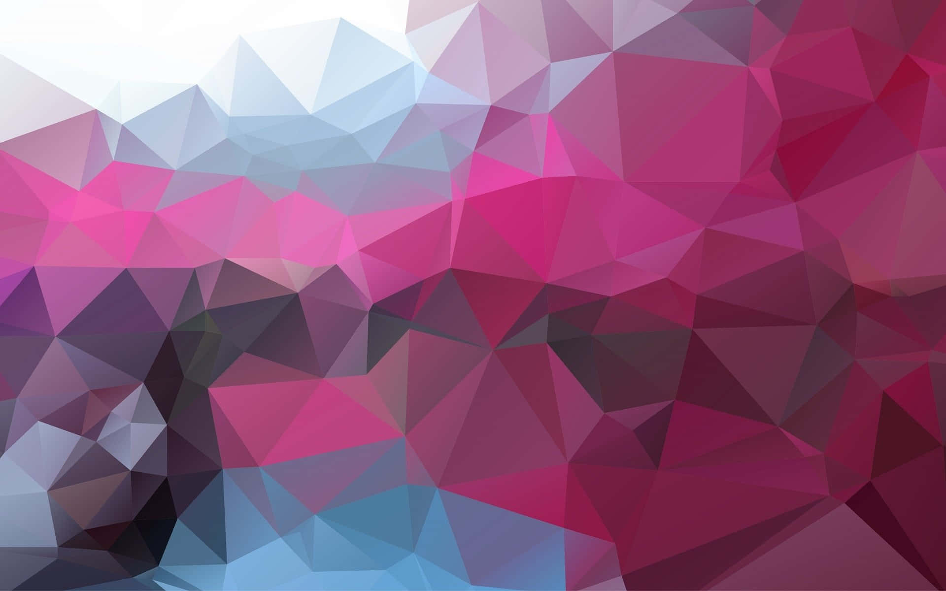 Abstract Polygon, gradient triangles, light blue, Full HD Desktop Wallpaper