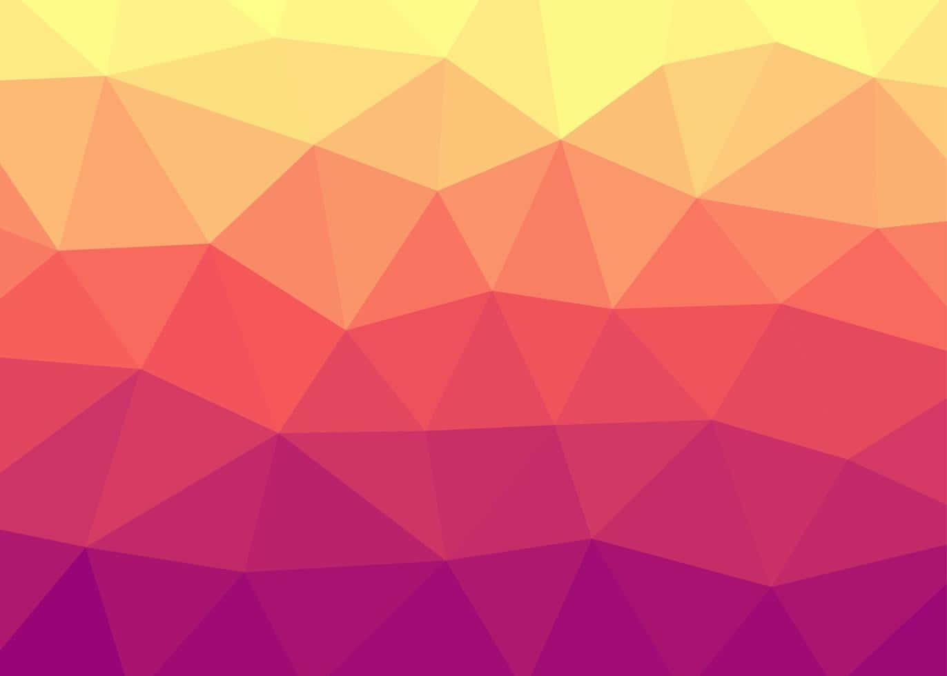 colorful abstract polygon, yellow orange red and purple, triangles, HD Desktop Wallpaper