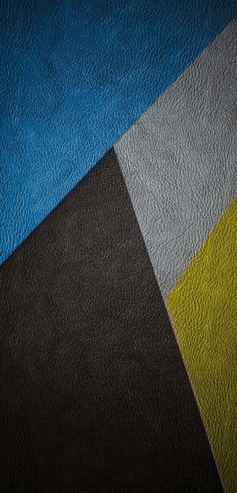 geometric color blocks, textured leather panels, blue gray, HD Phone Wallpaper
