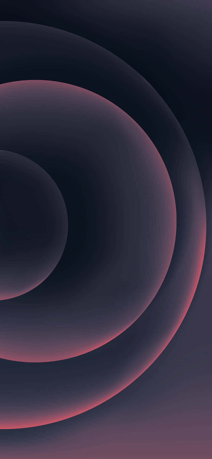 iPhone 12, glowing pink rings, cosmic darkness, Full HD Phone Wallpaper