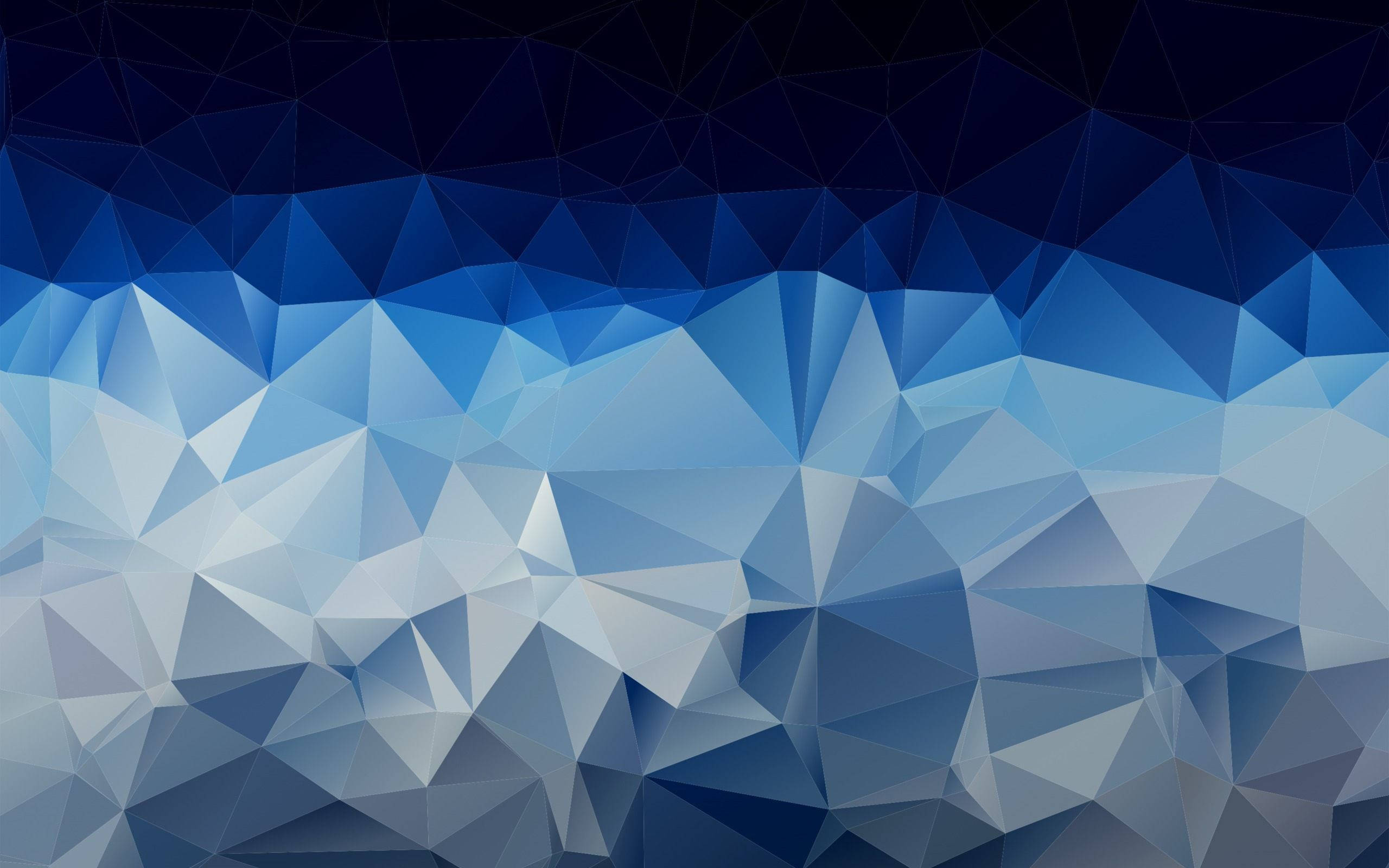 gradient blue, polygonal abstract background, deep navy, 2K Desktop Wallpaper