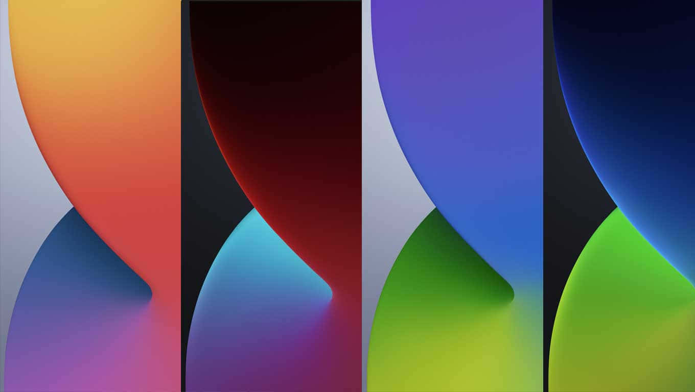 iPhone, abstract shapes, orange, HD Desktop Wallpaper
