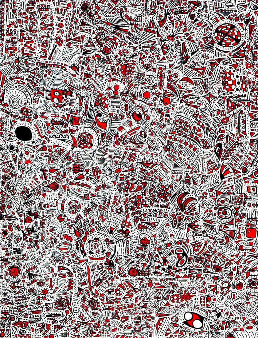red, black, white, SD Phone Wallpaper