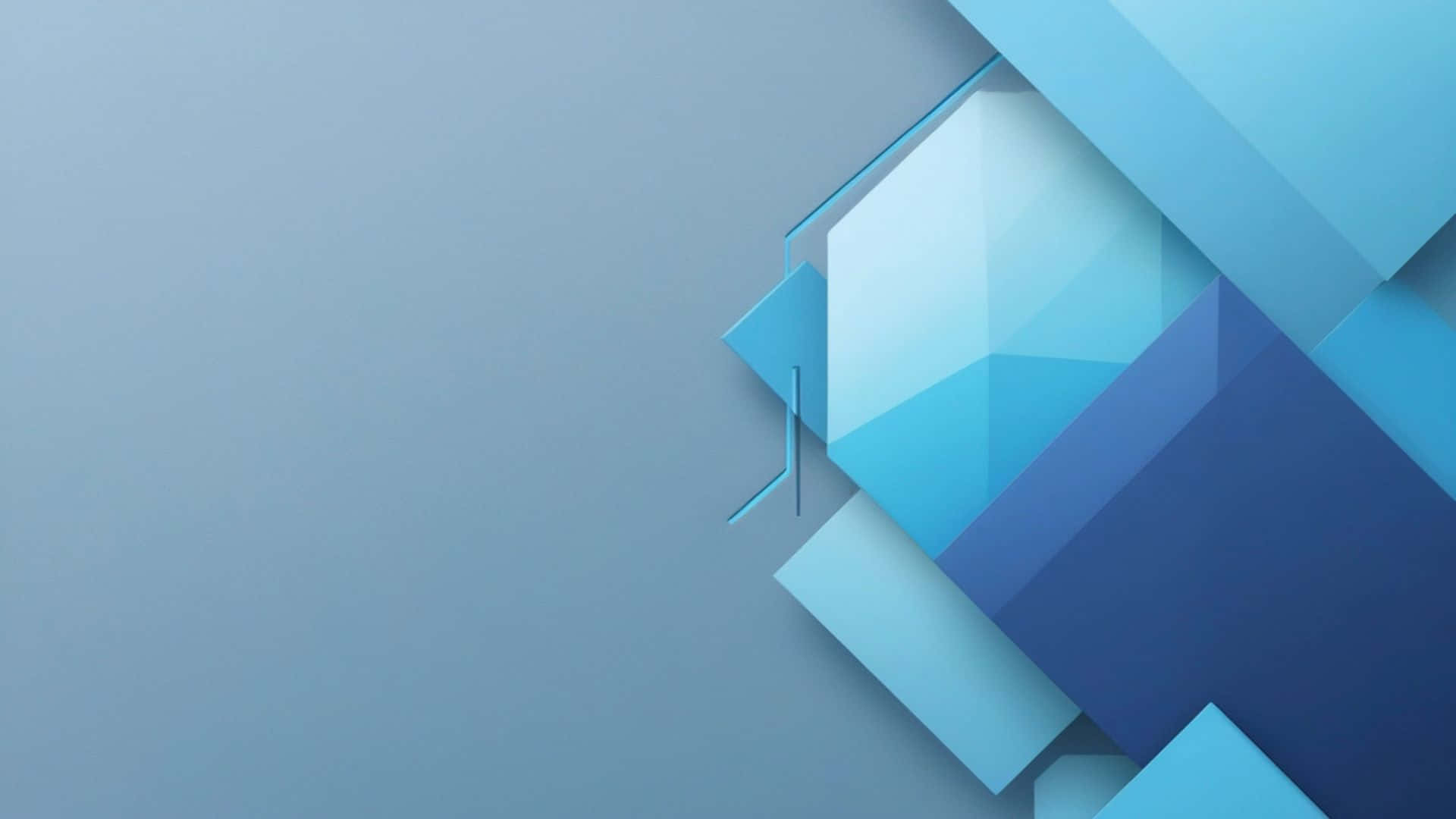 blue geometric abstract shapes, varying blue tones, muted blue background, Full HD Desktop Wallpaper