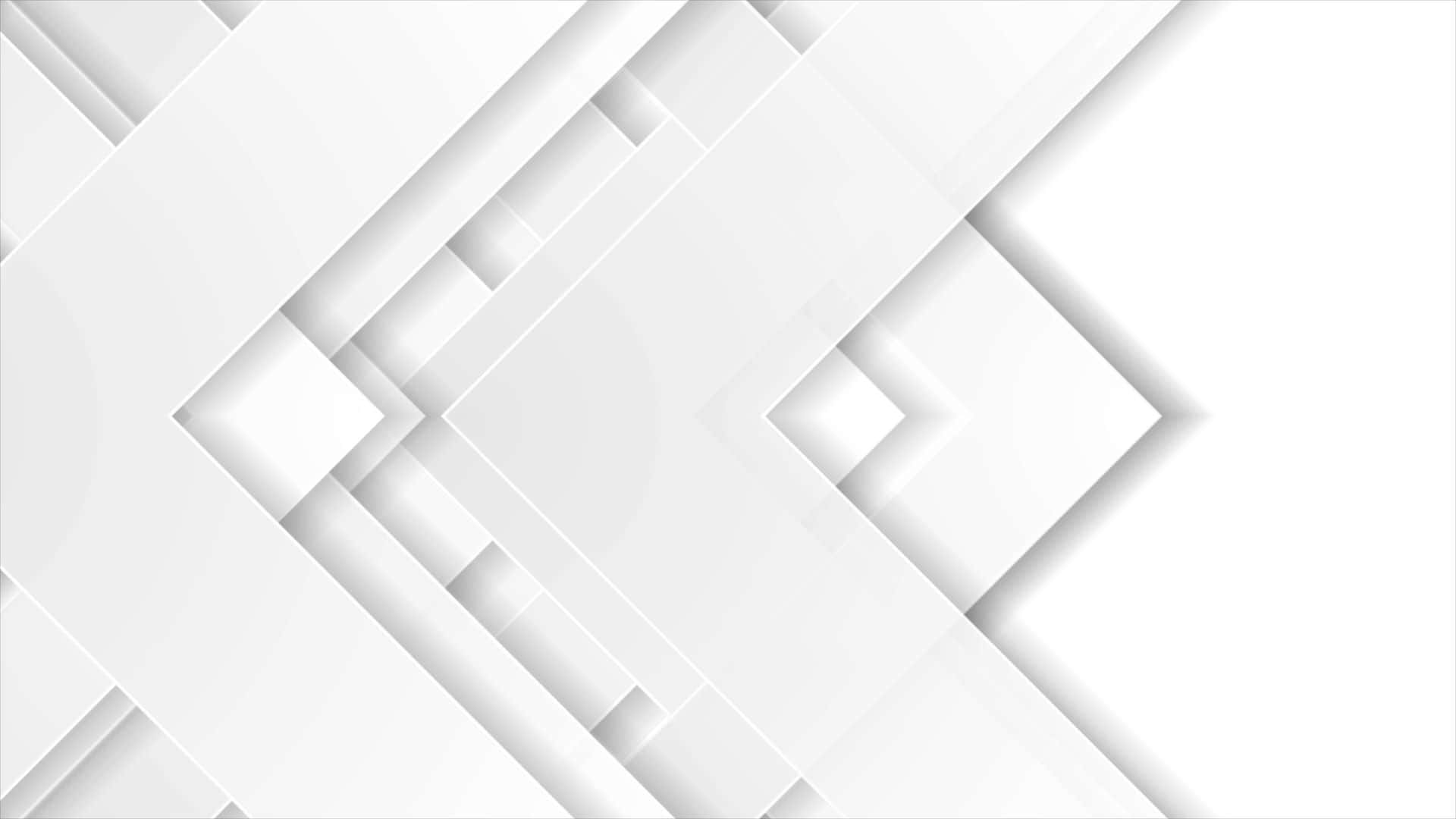 minimalist white geometric layers, white rectangular panels, modern 3d illusion, Full HD Desktop Wallpaper