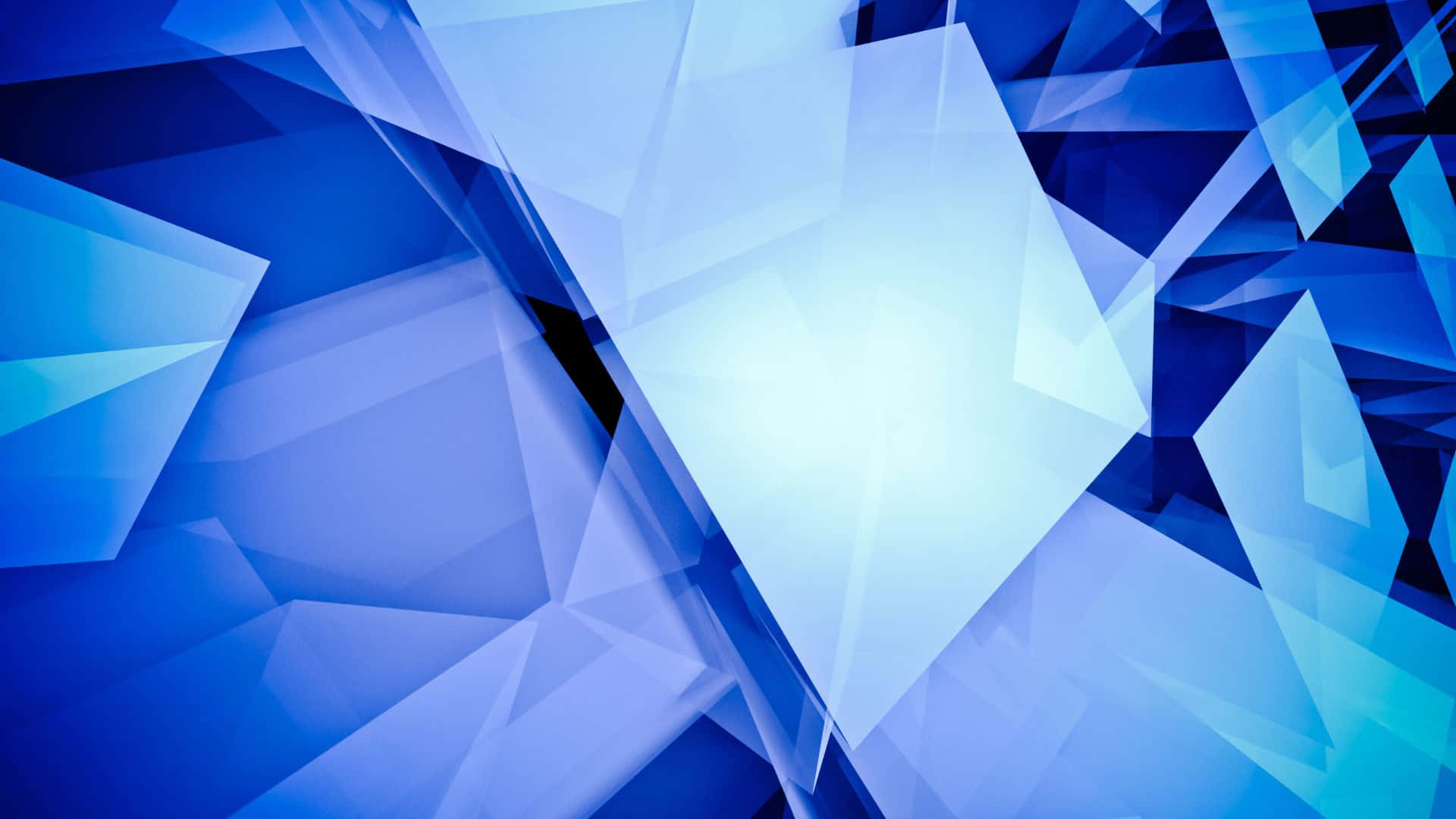 blue, geometric abstract shapes, layered translucent blue polygons, Full HD Desktop Wallpaper