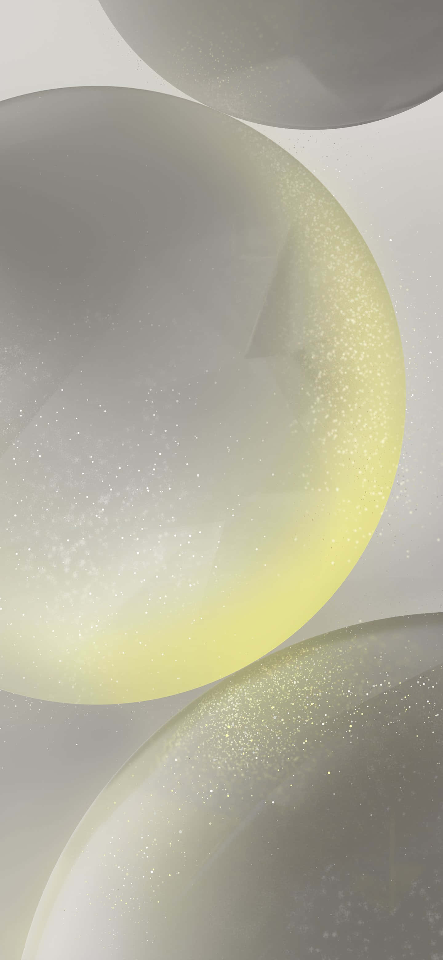 abstract spheres, glowing spheres, glittering particles, 2K Phone Wallpaper