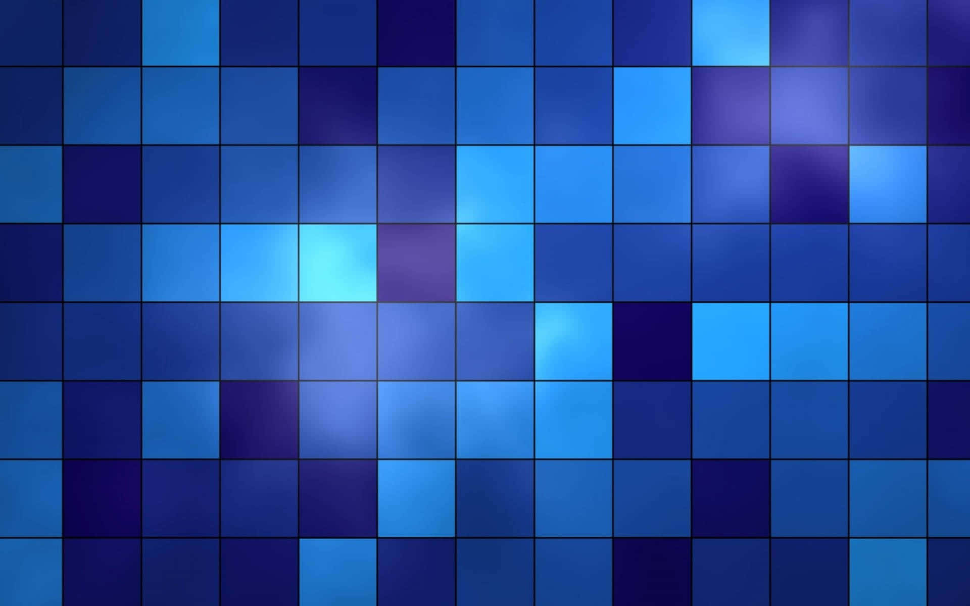 blue gradient, glowing blue squares, digital mosaic, Full HD Desktop Wallpaper