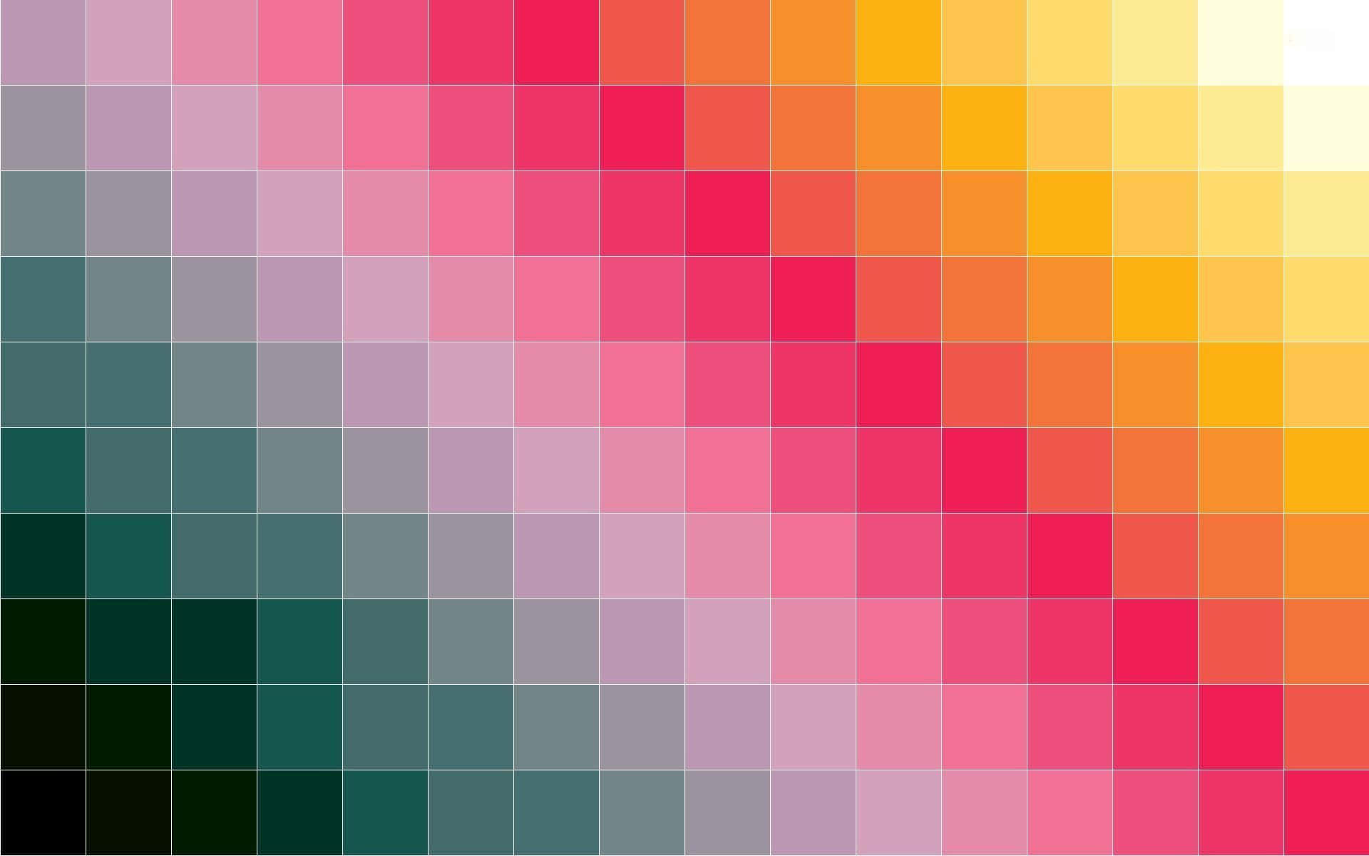 colorful gradient mosaic, grid of colorful square tiles, muted purples and greens, Full HD Desktop Wallpaper