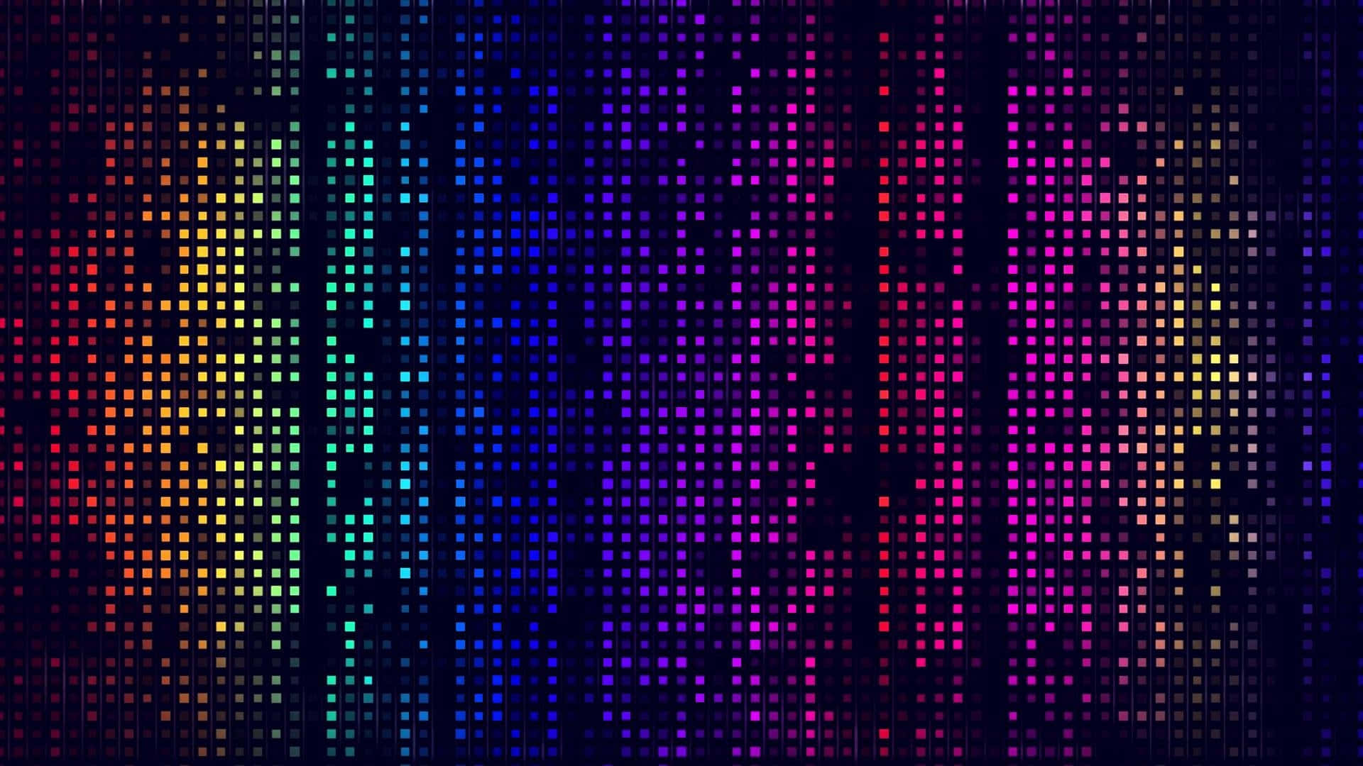 digital pixel rainbow gradient, rainbow hues, audio equalizer bars, Full HD Desktop Wallpaper