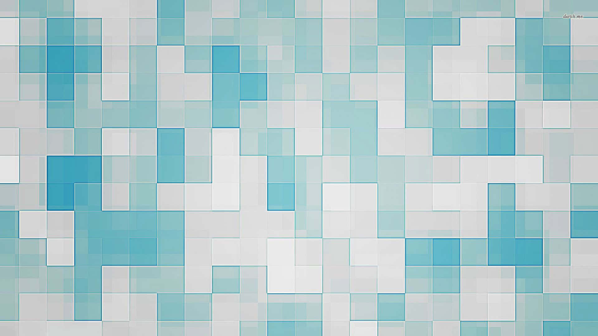 abstract blue square pattern, translucent blue and white squares, mosaic pattern, Full HD Desktop Wallpaper