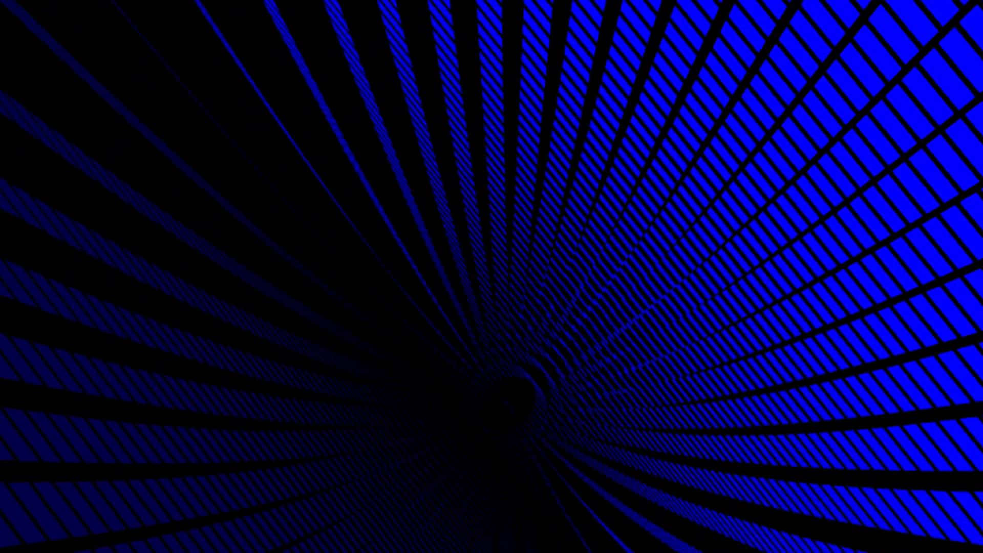 blue abstract tunnel perspective, radial tunnel, glowing stripes, Full HD Desktop Wallpaper