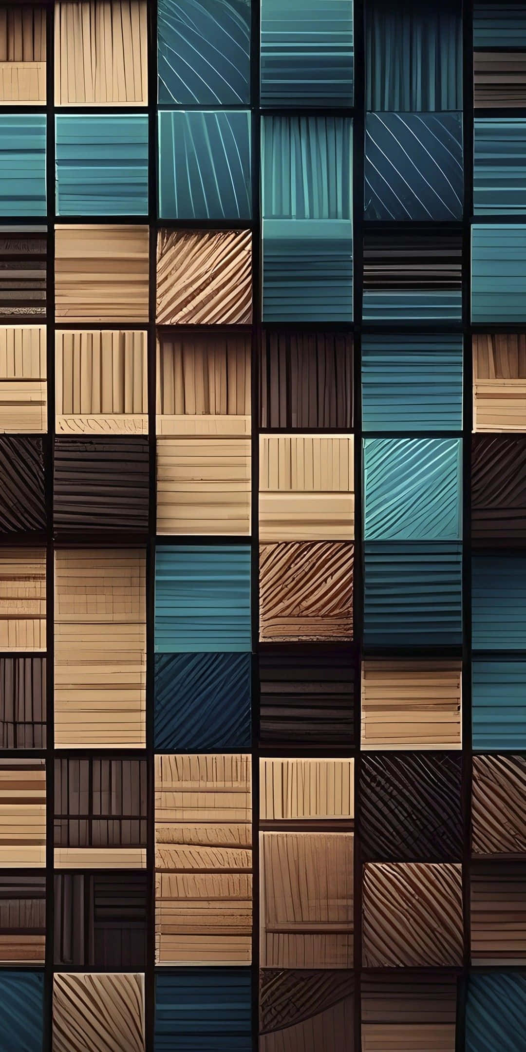 wooden planks, varying shades of brown, teal, Full HD Phone Wallpaper