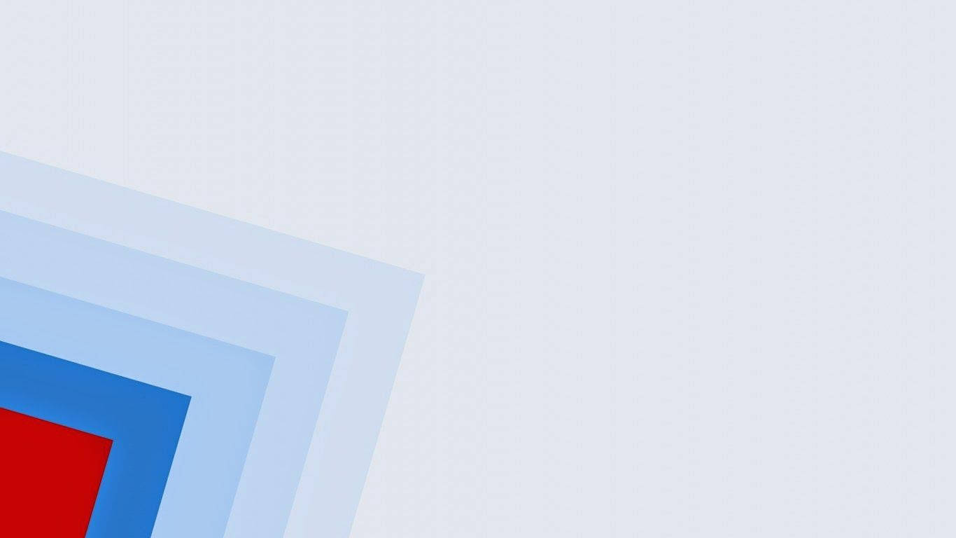 translucent blue squares, bold red square, pale gray background, HD Desktop Wallpaper