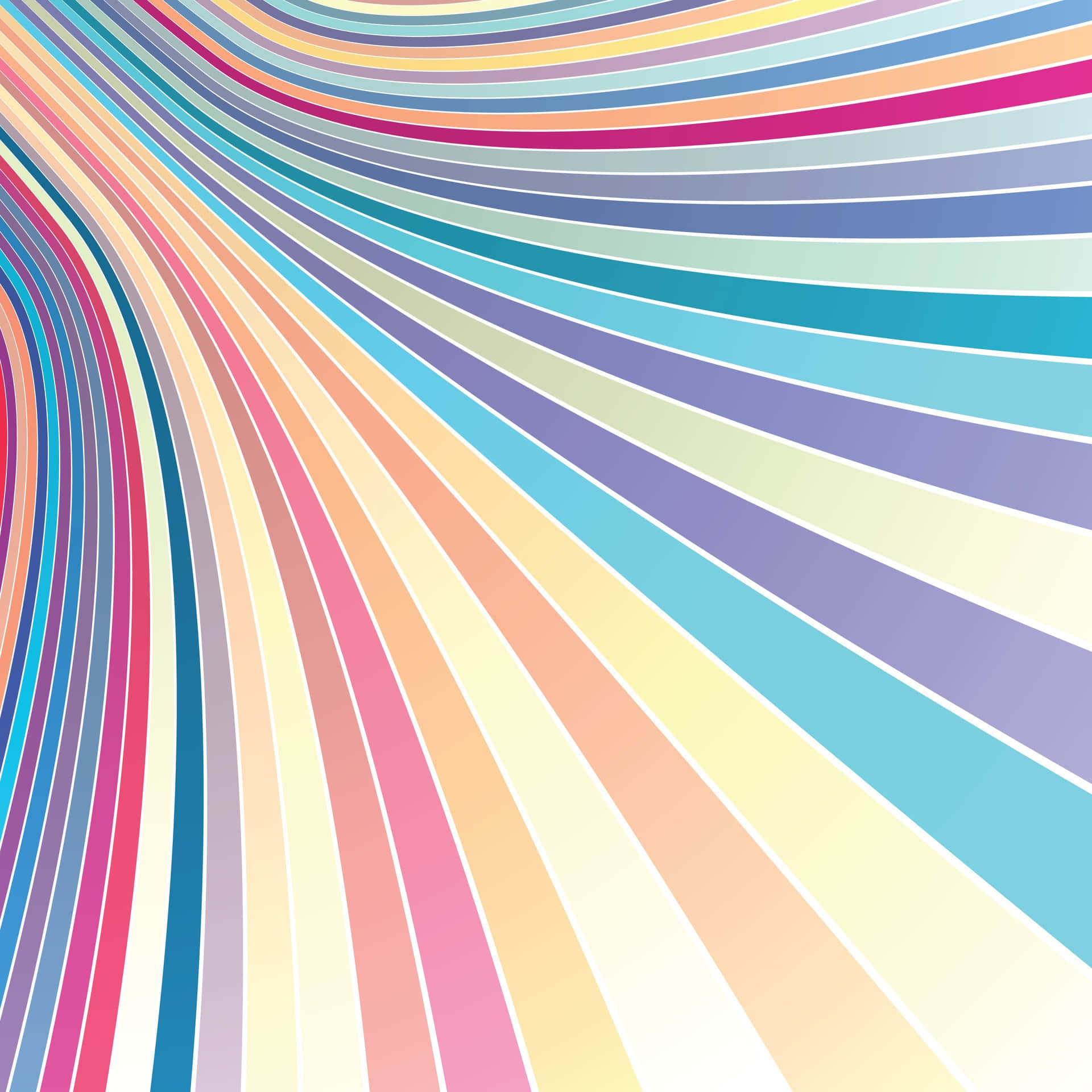 colorful abstract stripes, vibrant curved rainbow stripes, diagonally, Full HD Desktop Wallpaper