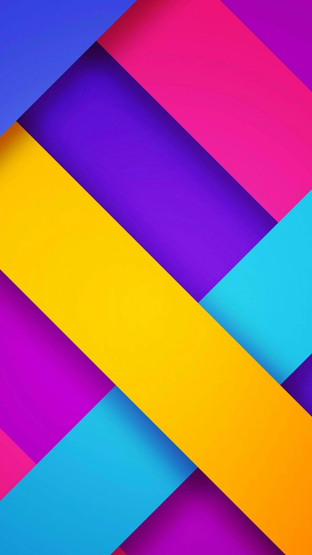 colorful abstract geometric stripes, blue, pink, Full HD Phone Wallpaper