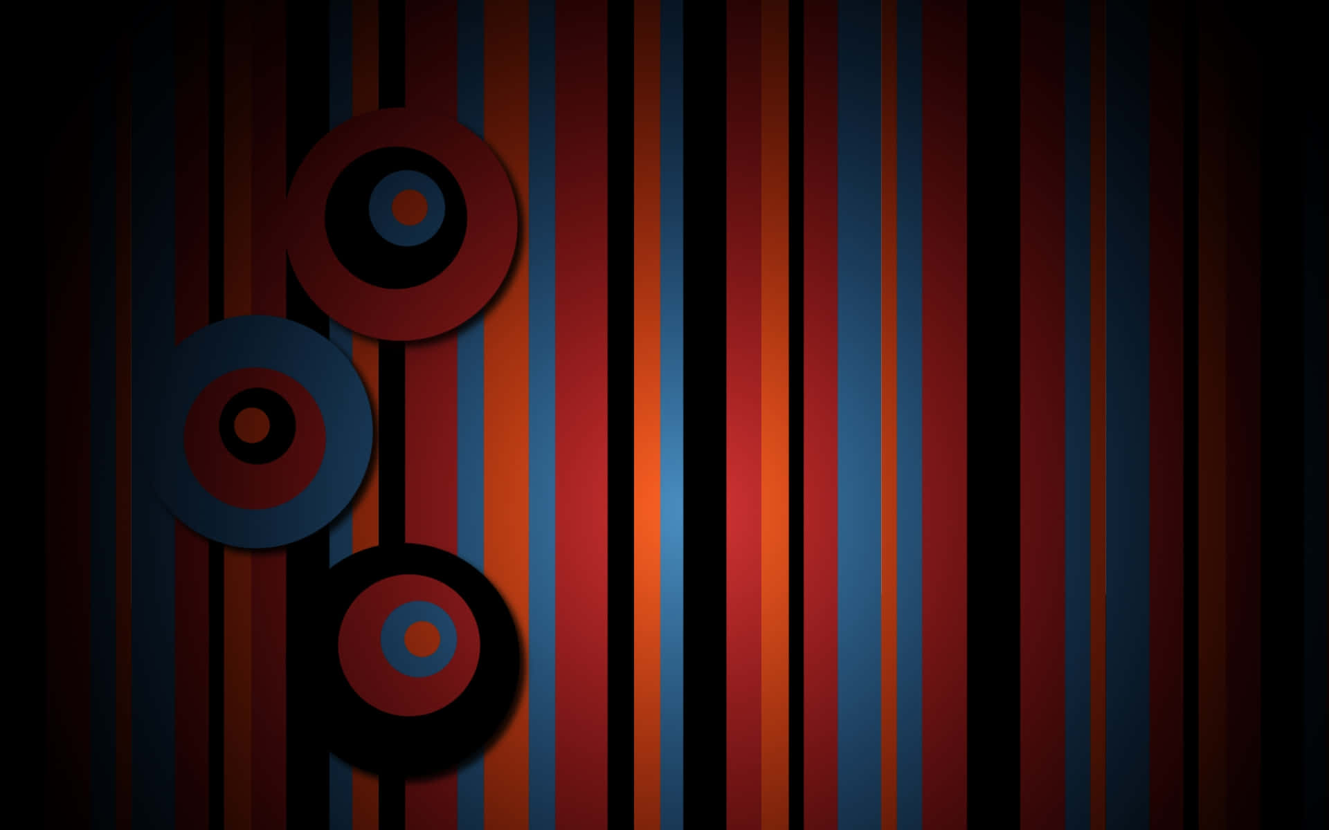 abstract stripesand circles background, vertical stripes, deep red, Full HD Desktop Wallpaper