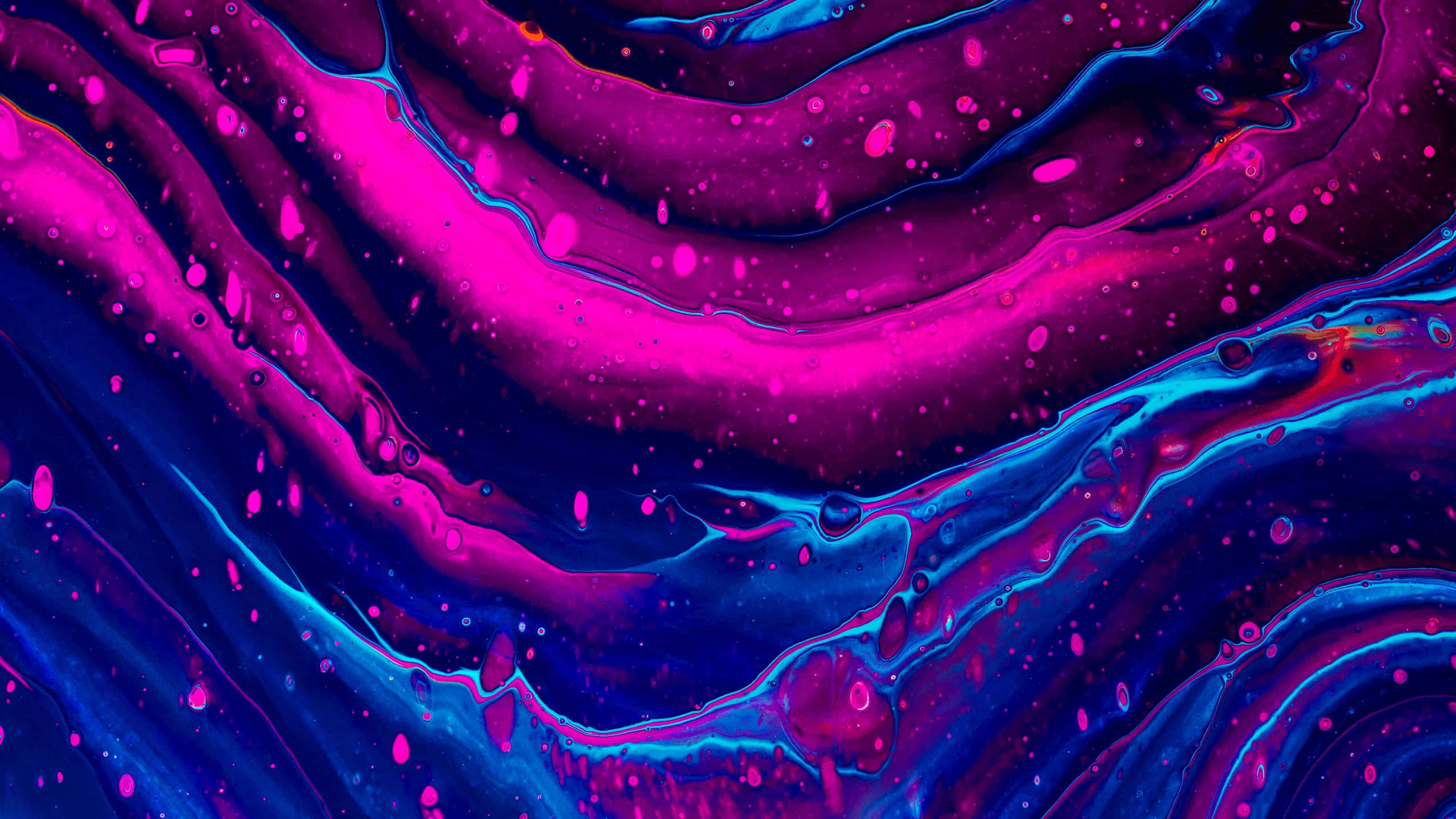 magenta, electric blue, glossy droplets, Full HD Desktop Wallpaper