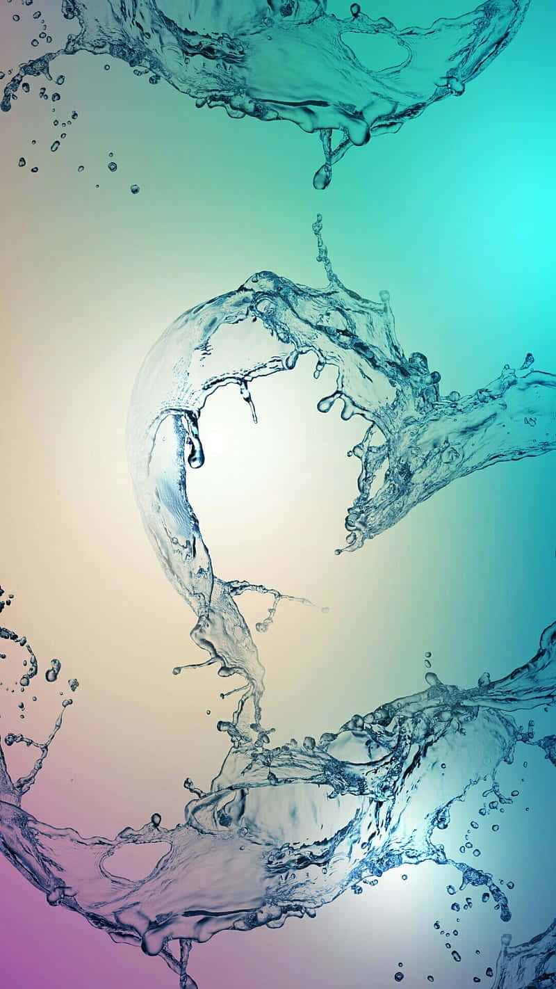 abstract aqua splash dance, blue water splashes, teal pink, HD Phone Wallpaper