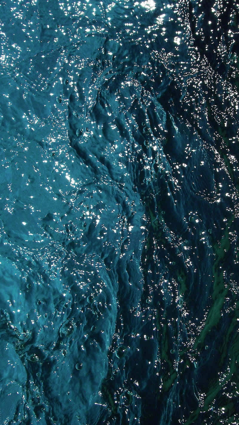 deep teal, ocean water, rippling, HD Phone Wallpaper