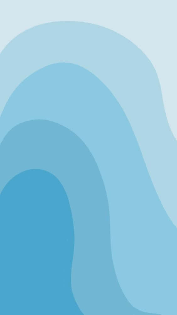 light blue, abstract waves, soft layered blue waves, SD Phone Wallpaper