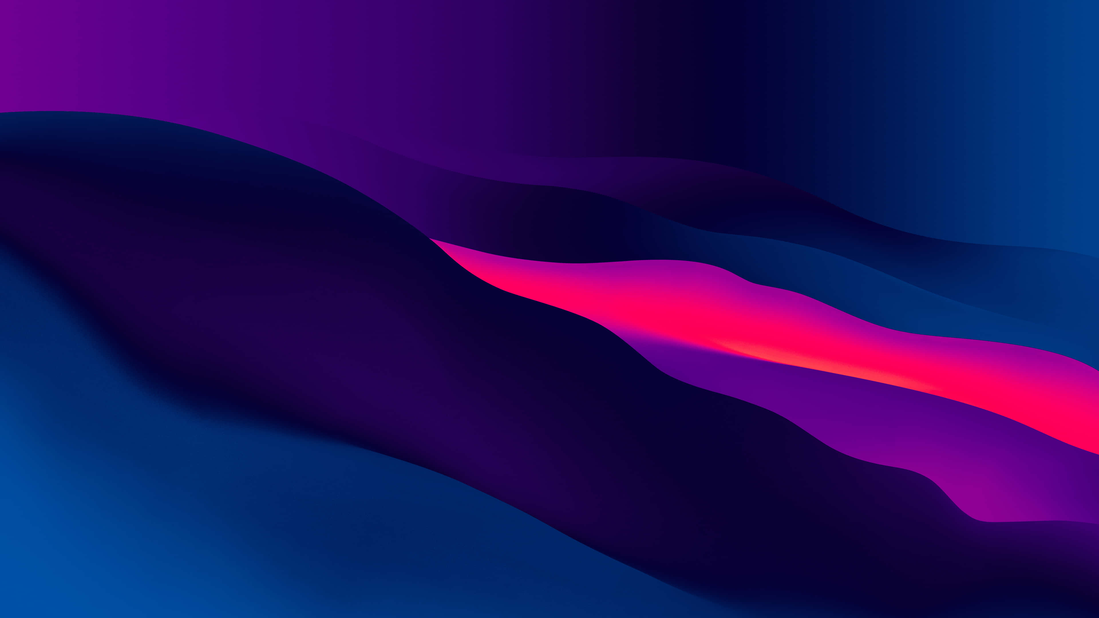 vibrant abstract gradient waves, deep purple, electric pink, 4K Desktop Wallpaper