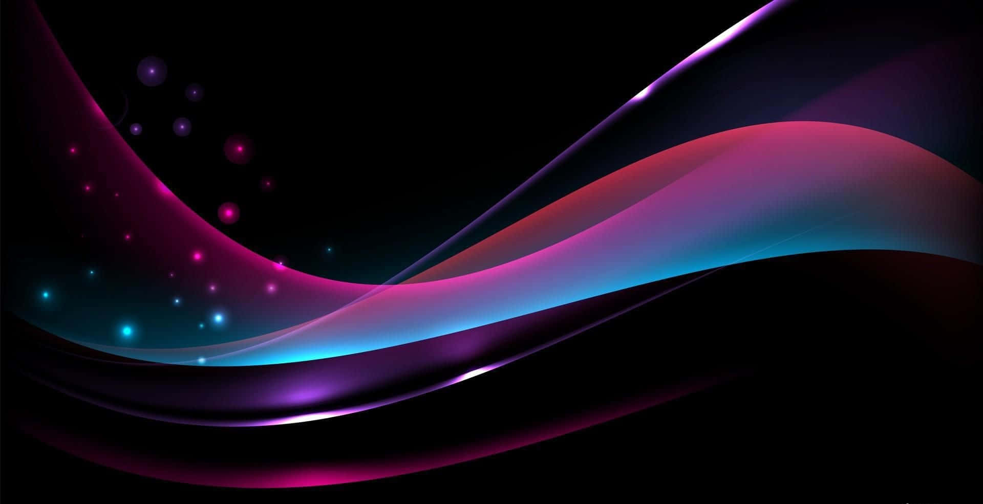 magenta, cyan, black background, Full HD Desktop Wallpaper