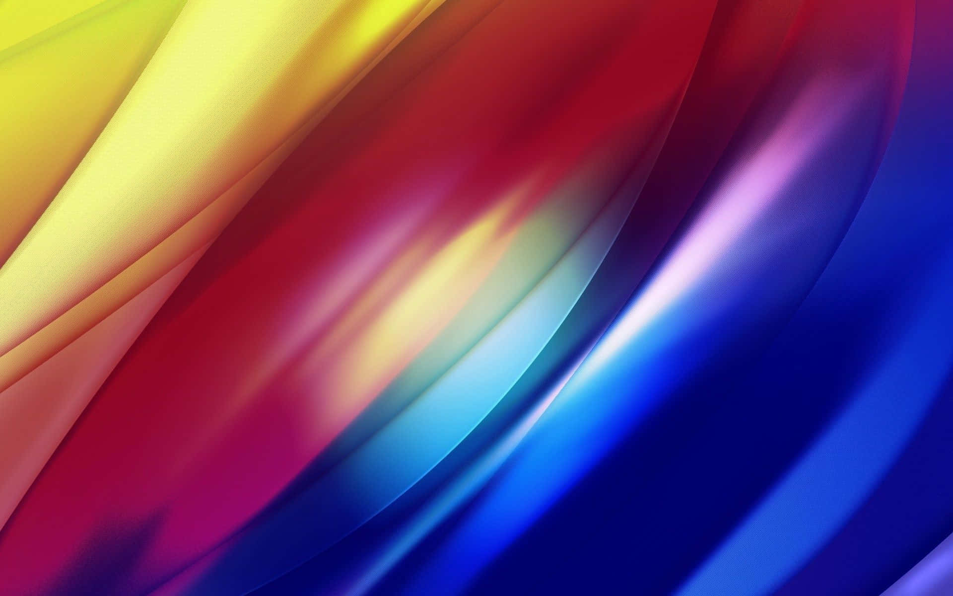 colorful abstract wave, flowing gradients, yellow, Full HD Desktop Wallpaper
