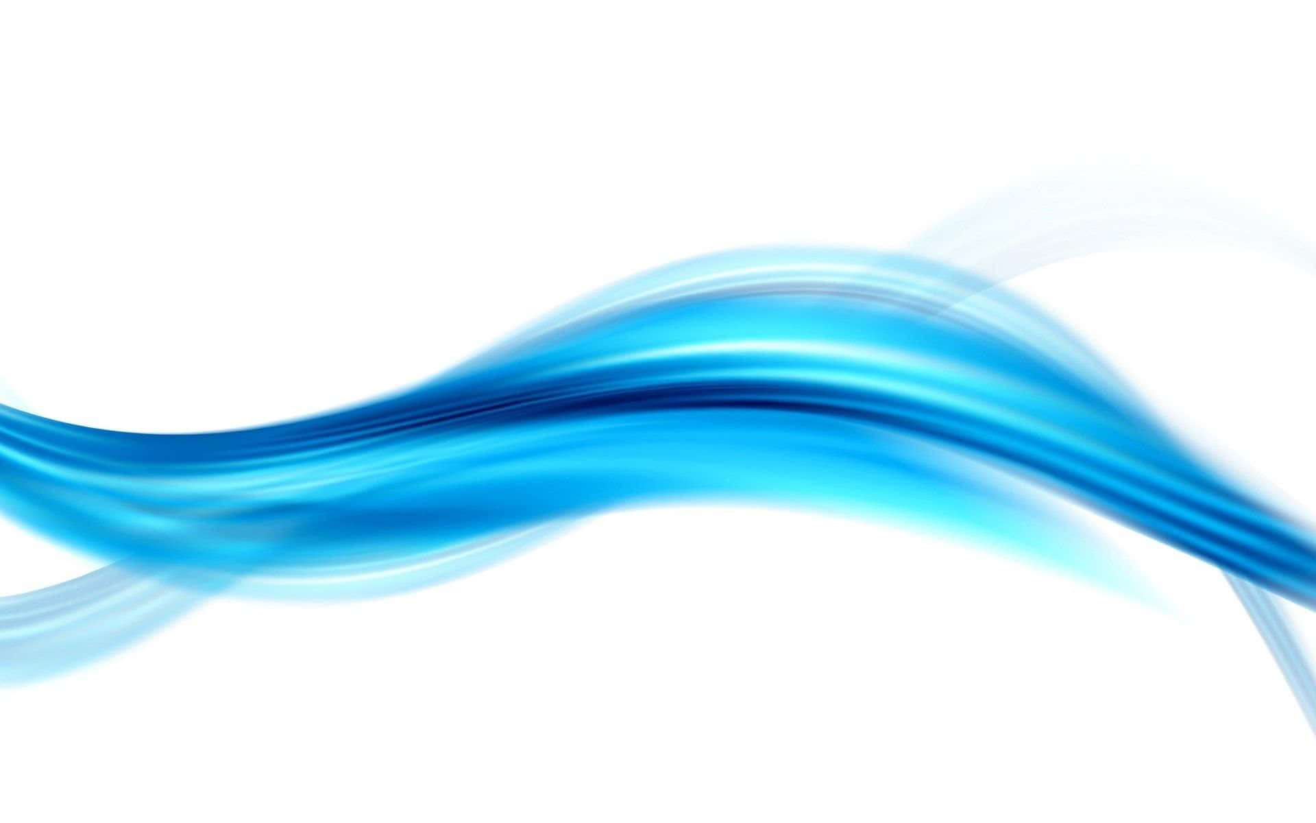 blue abstract wave, gradient blue waves, clean white background, Full HD Desktop Wallpaper