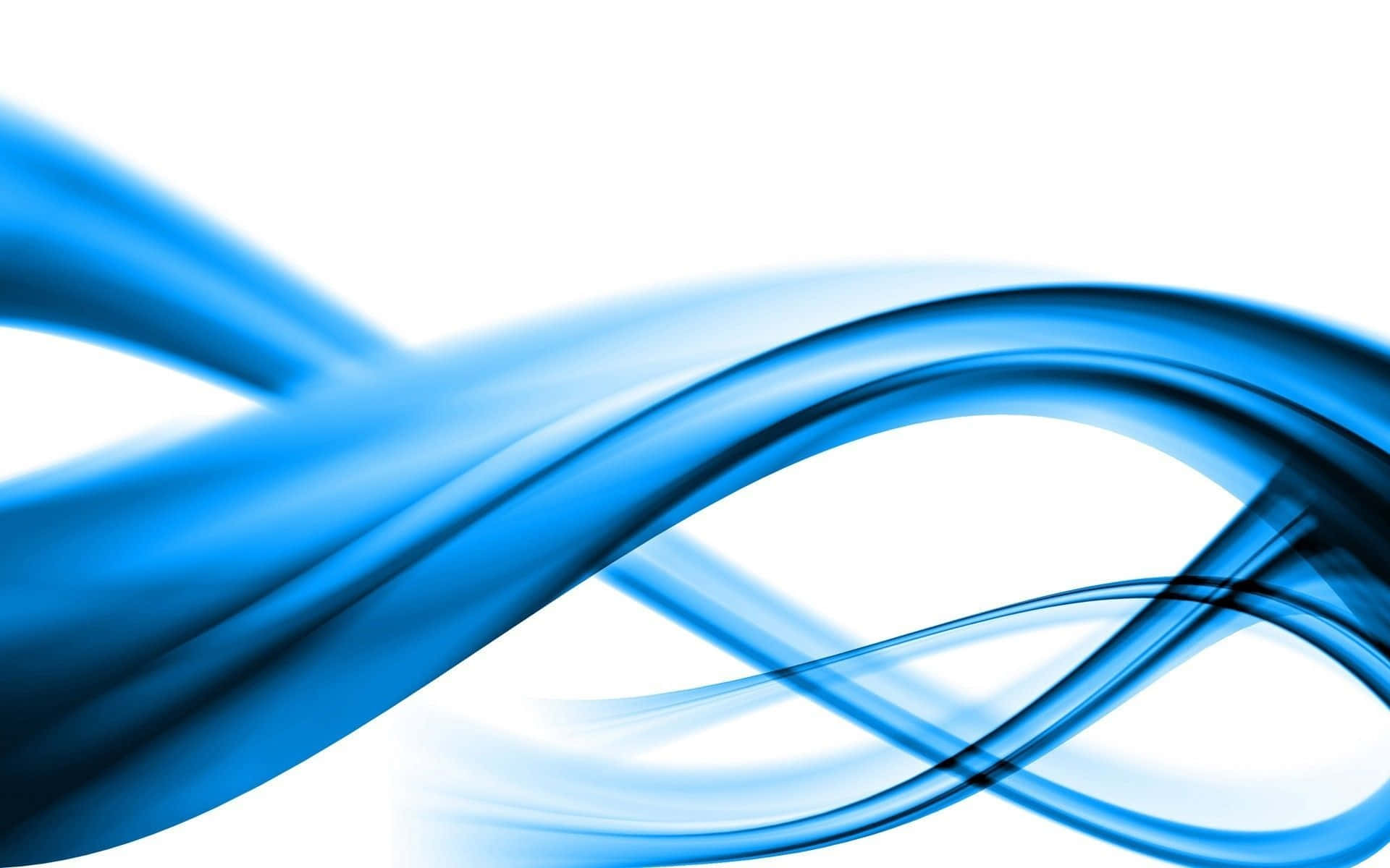 blue abstract wave, bright white background, dynamic flowing blue ribbons, Full HD Desktop Wallpaper