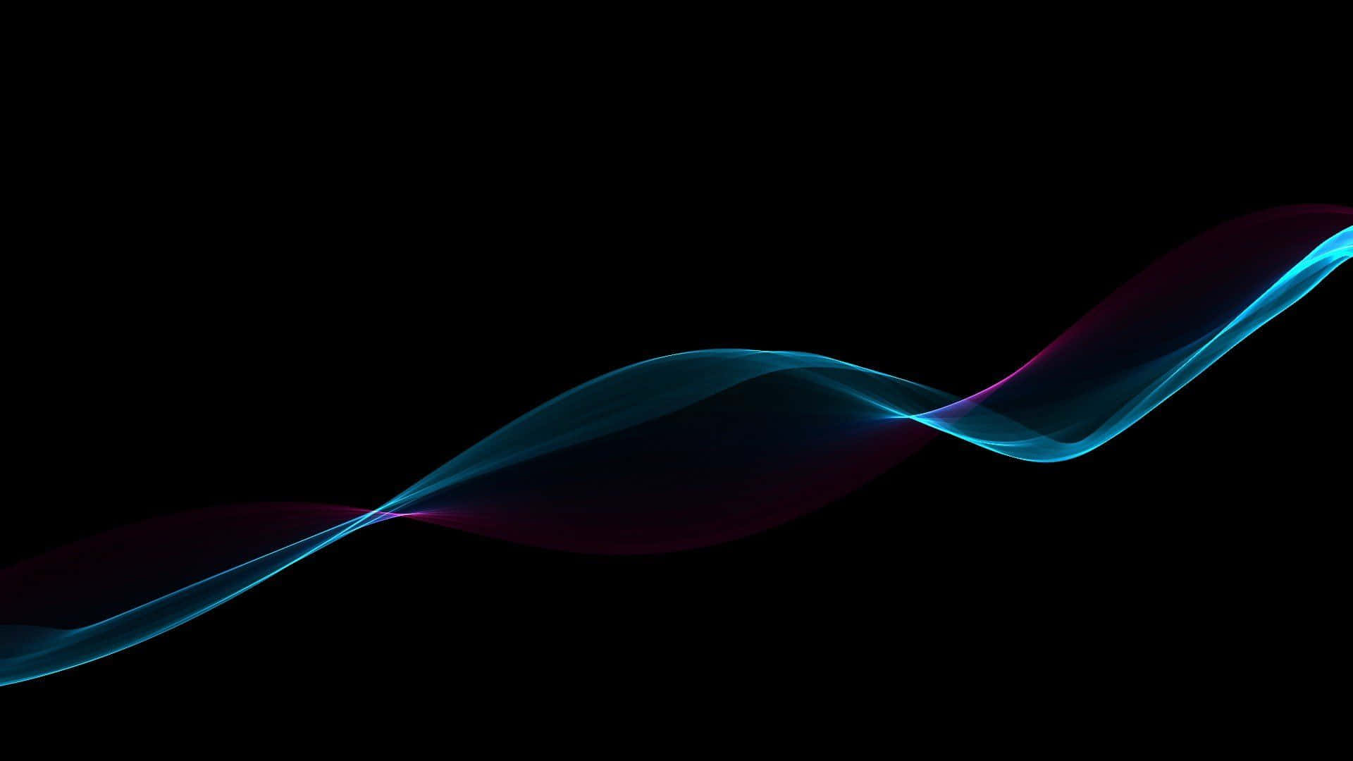 abstract blue wave, glowing blue, magenta light, Full HD Desktop Wallpaper