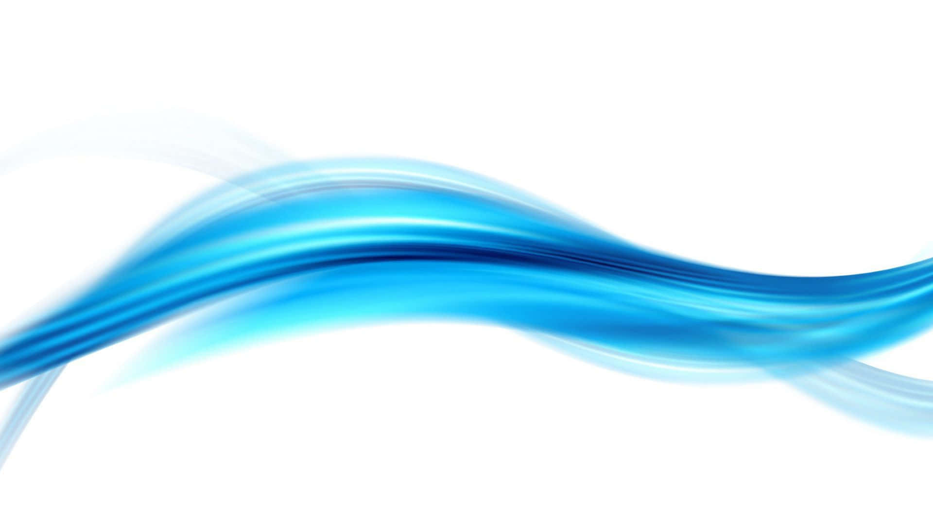 blue abstract wave, gradient blue waves, clean white background, Full HD Desktop Wallpaper