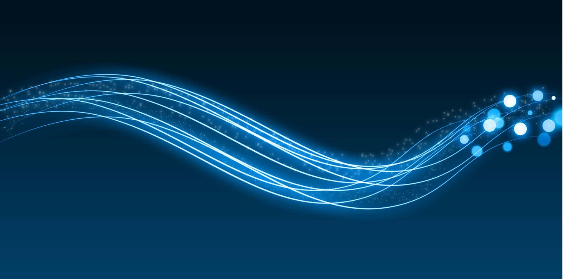blue digital wave, glowing blue light trails, sparkling particles, Full HD Desktop Wallpaper